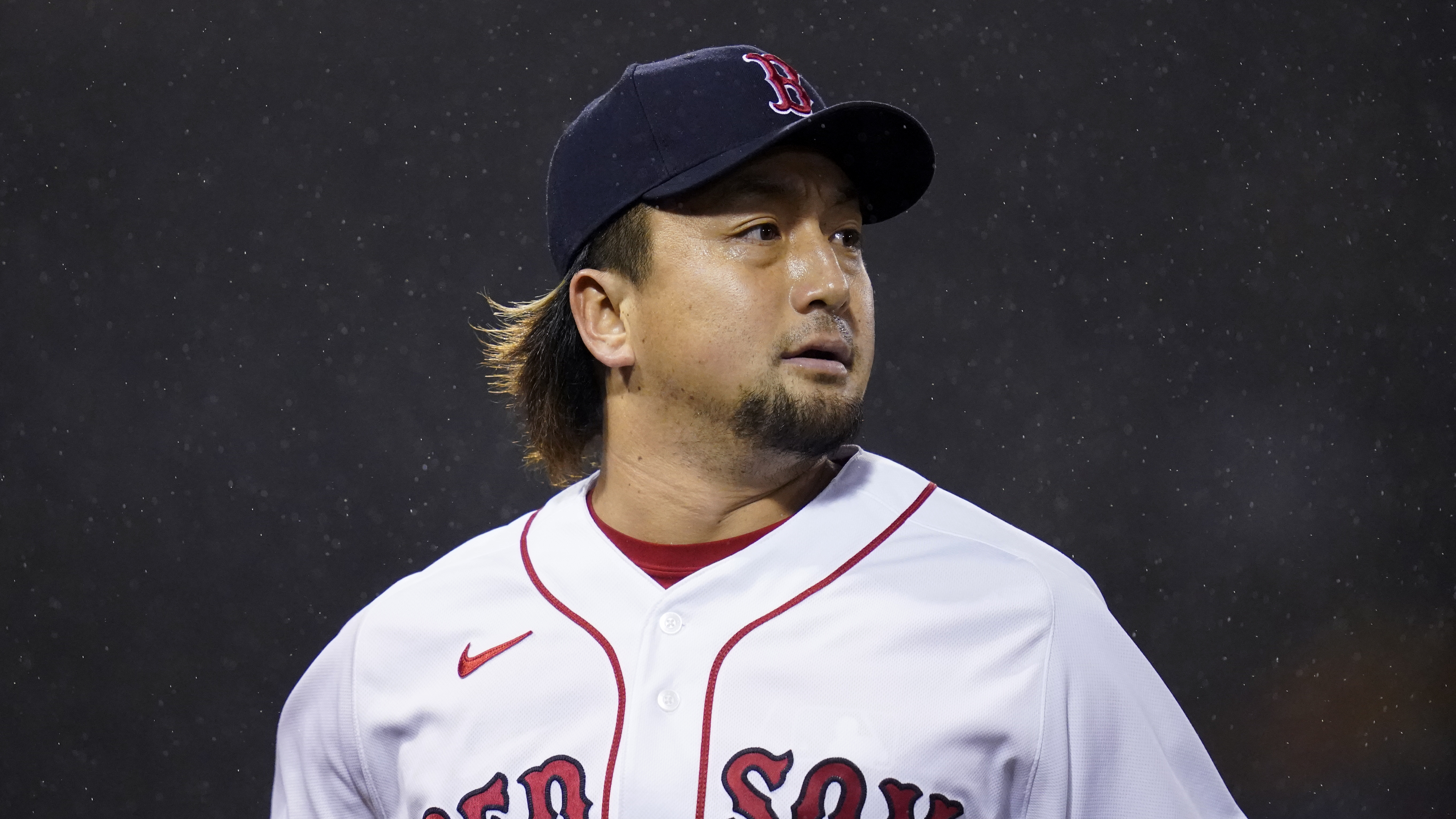 Boston Red Sox relief pitcher Hirokazu Sawamura (18) during the