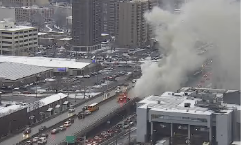 Tractor trailer fire backs up I-81 traffic in Syracuse - syracuse.com