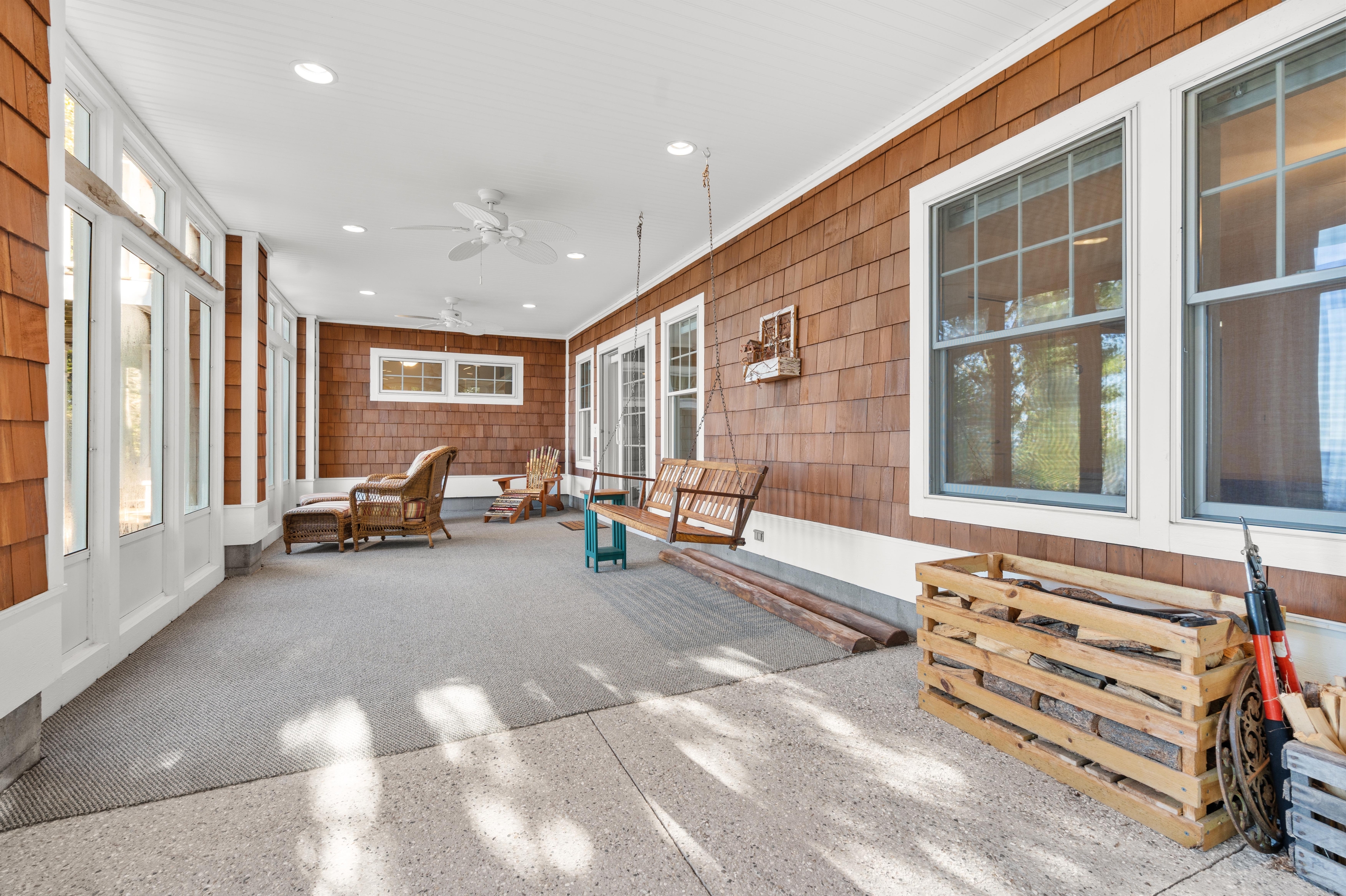Interior photographs of 4093 Lake Shore Drive in Charlevoix, this gem is listed at $2,099,900 through Berkshire Hathaway HomeServices Michigan Real Estate – Traverse City and The Crane Group with associate broker Johnny Crane and his brother, co-listing agent Matt Crane.