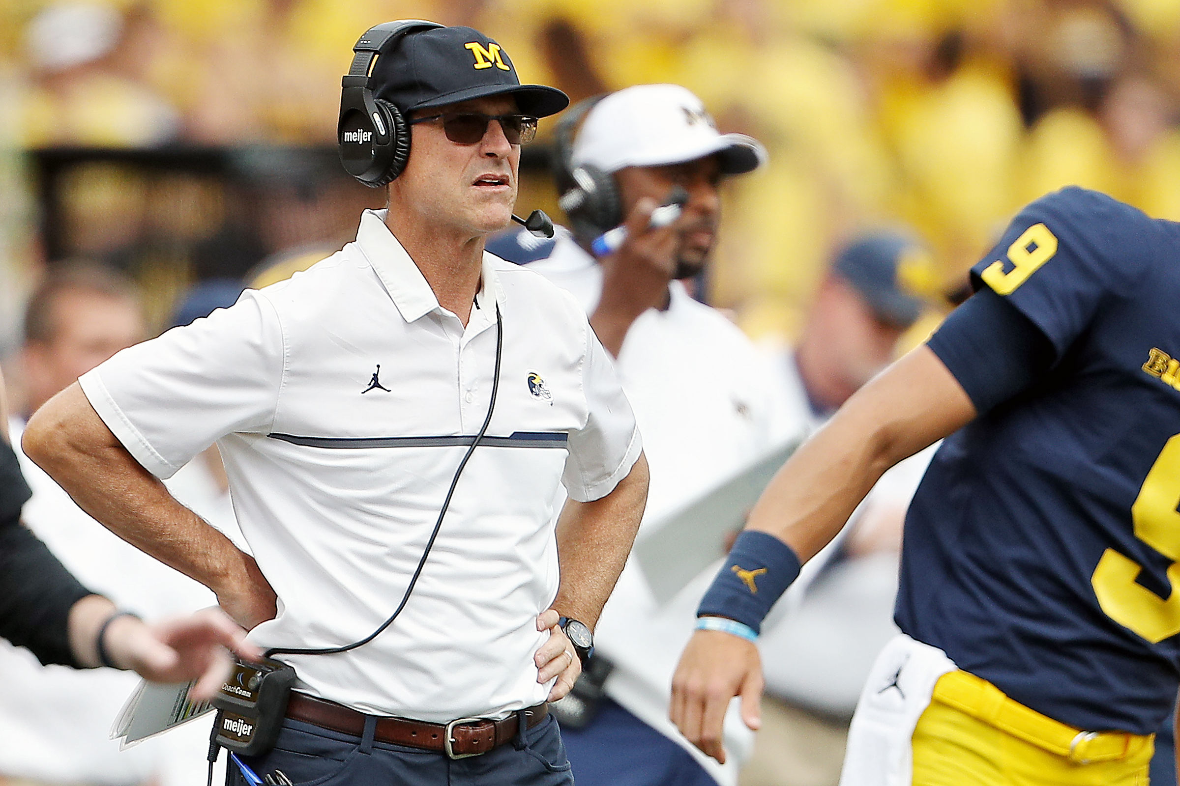 Jim Harbaugh thinks Tom Brady could be the head coach at Michigan some day