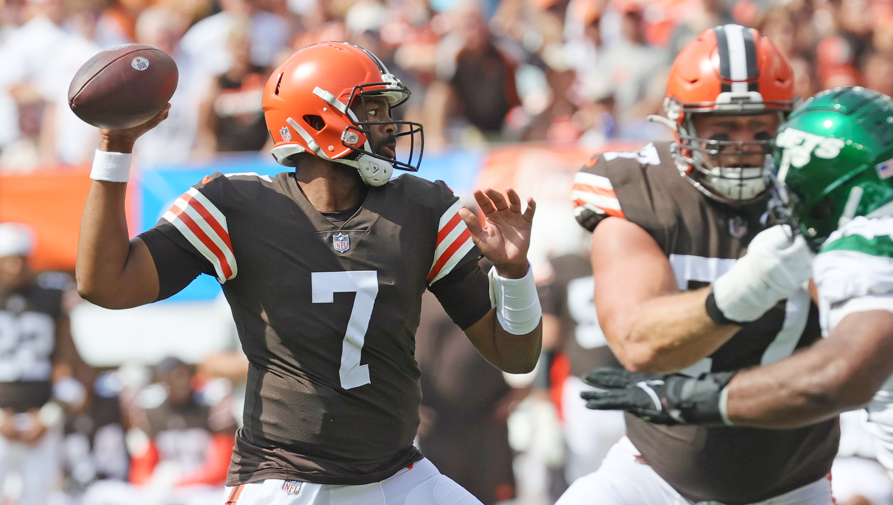 Cleveland Browns quarterback Jacoby Brissett vs. New England