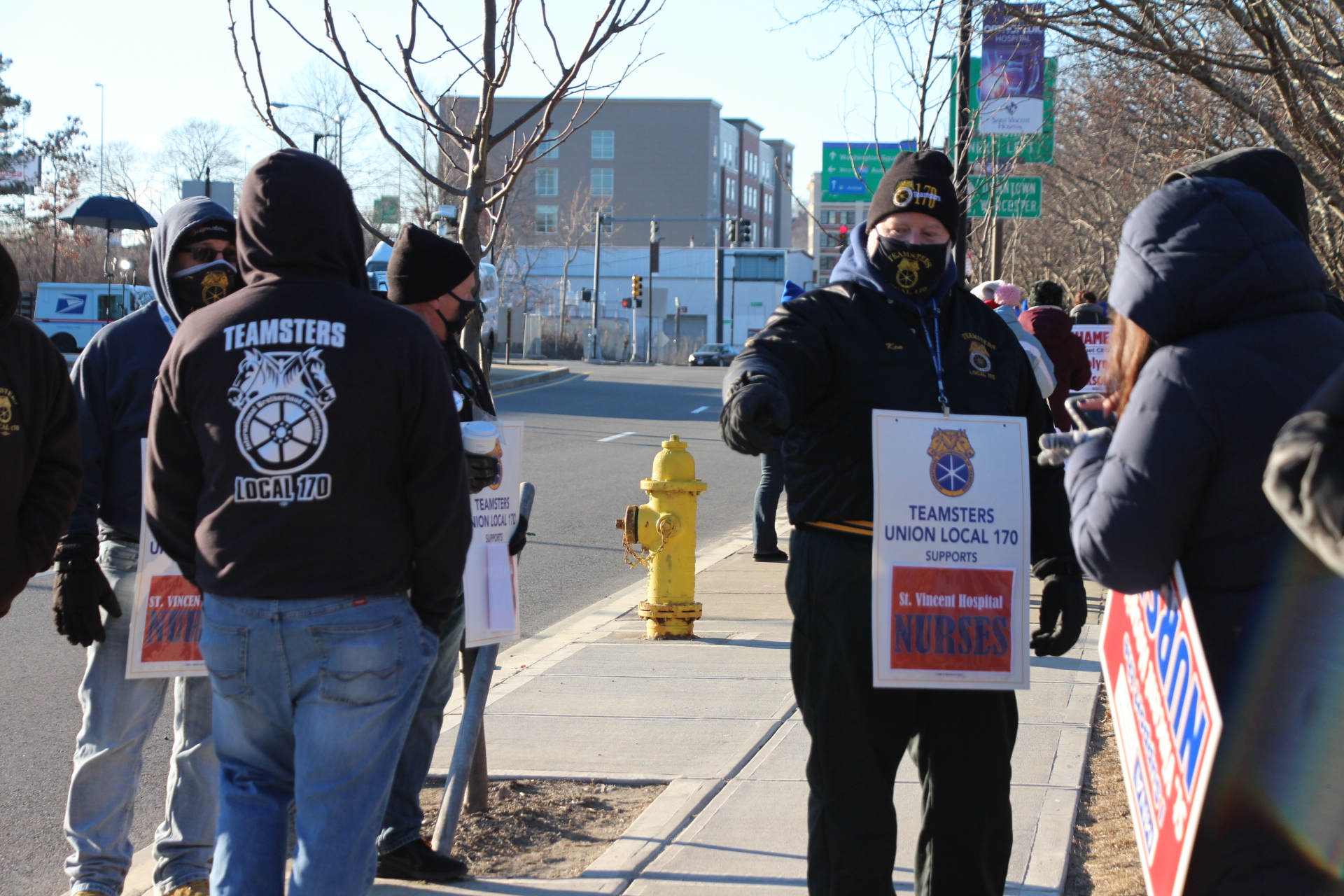 Nurses at Saint Vincent Hospital in Worcester begin strike