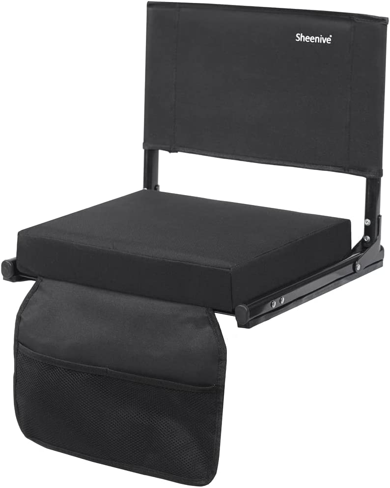 Nova Microdermabrasion Stadium Seat for Bleachers with Back Support  Reclining Adults Camping Stadium Chair Extra Thick