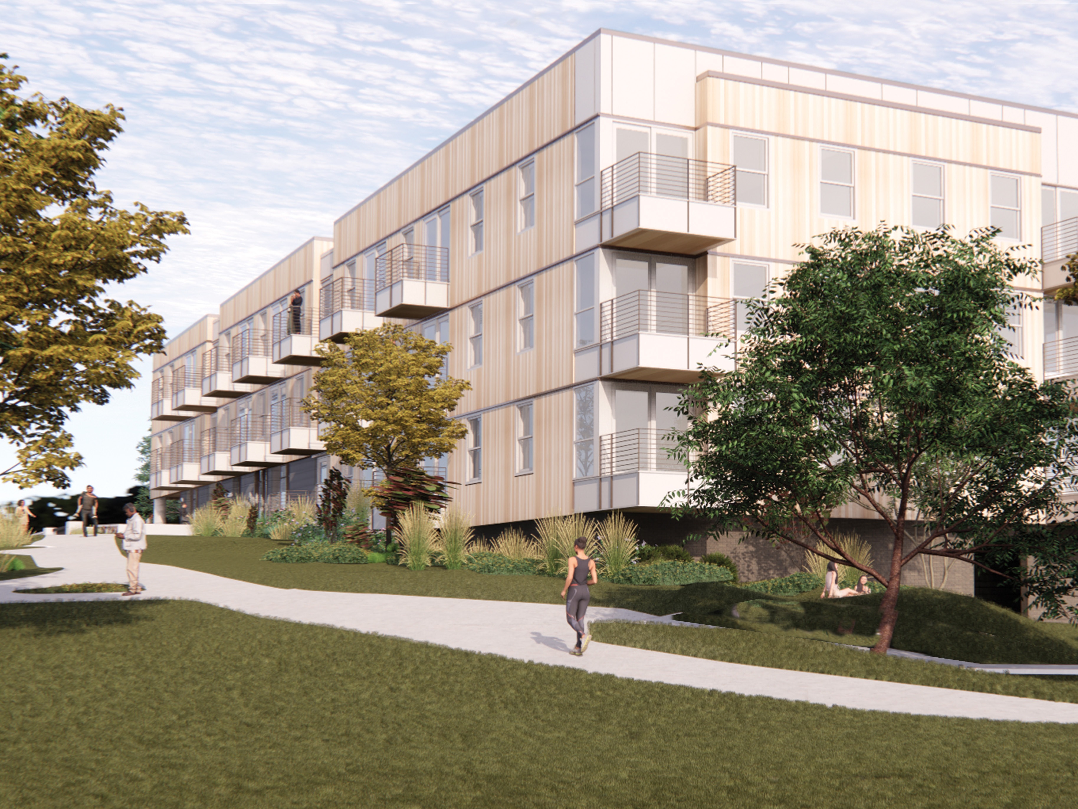 Harwood Flats mixeduse development in Whitehall