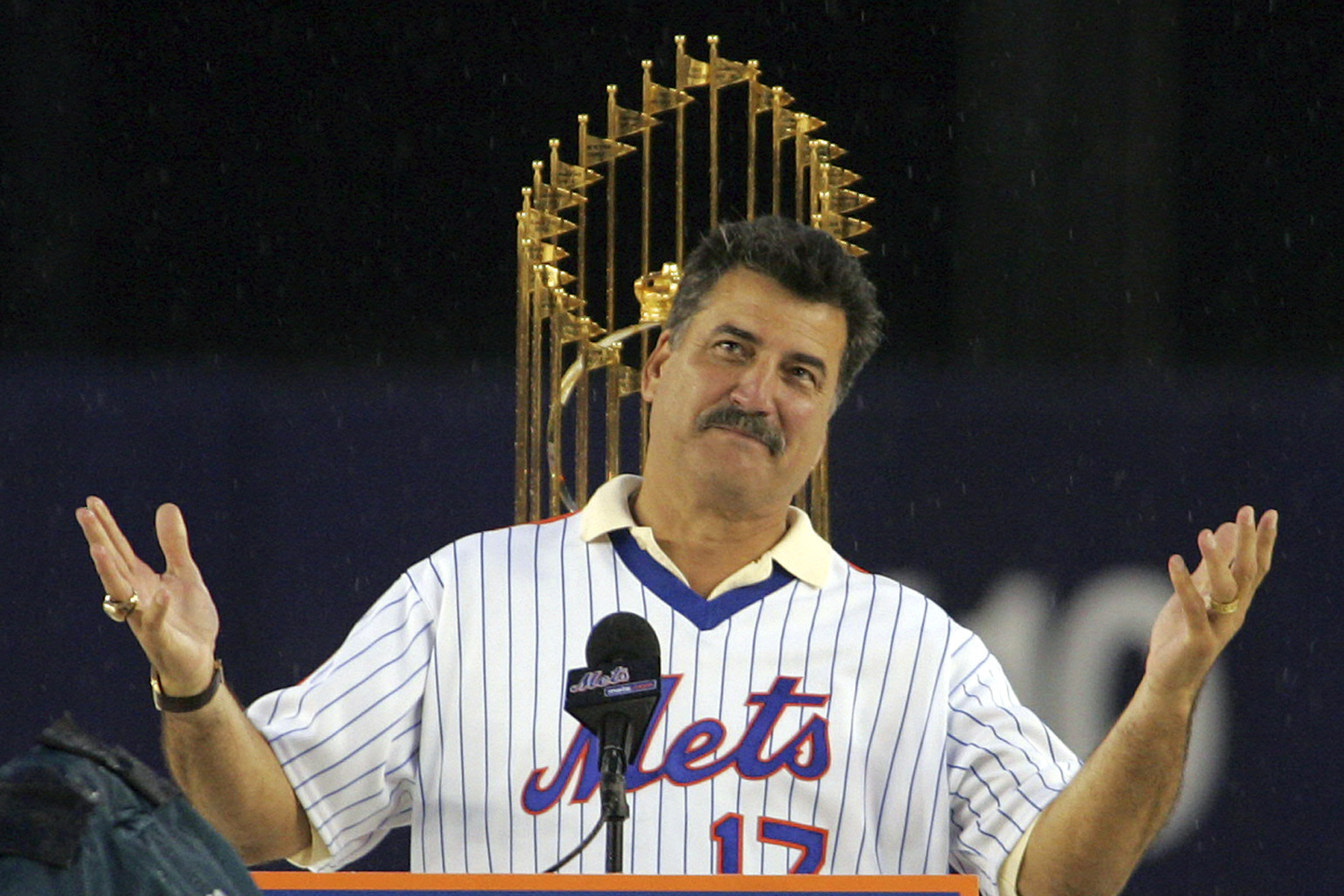 Men's New York Mets #17 Keith Hernandez Authentic White
