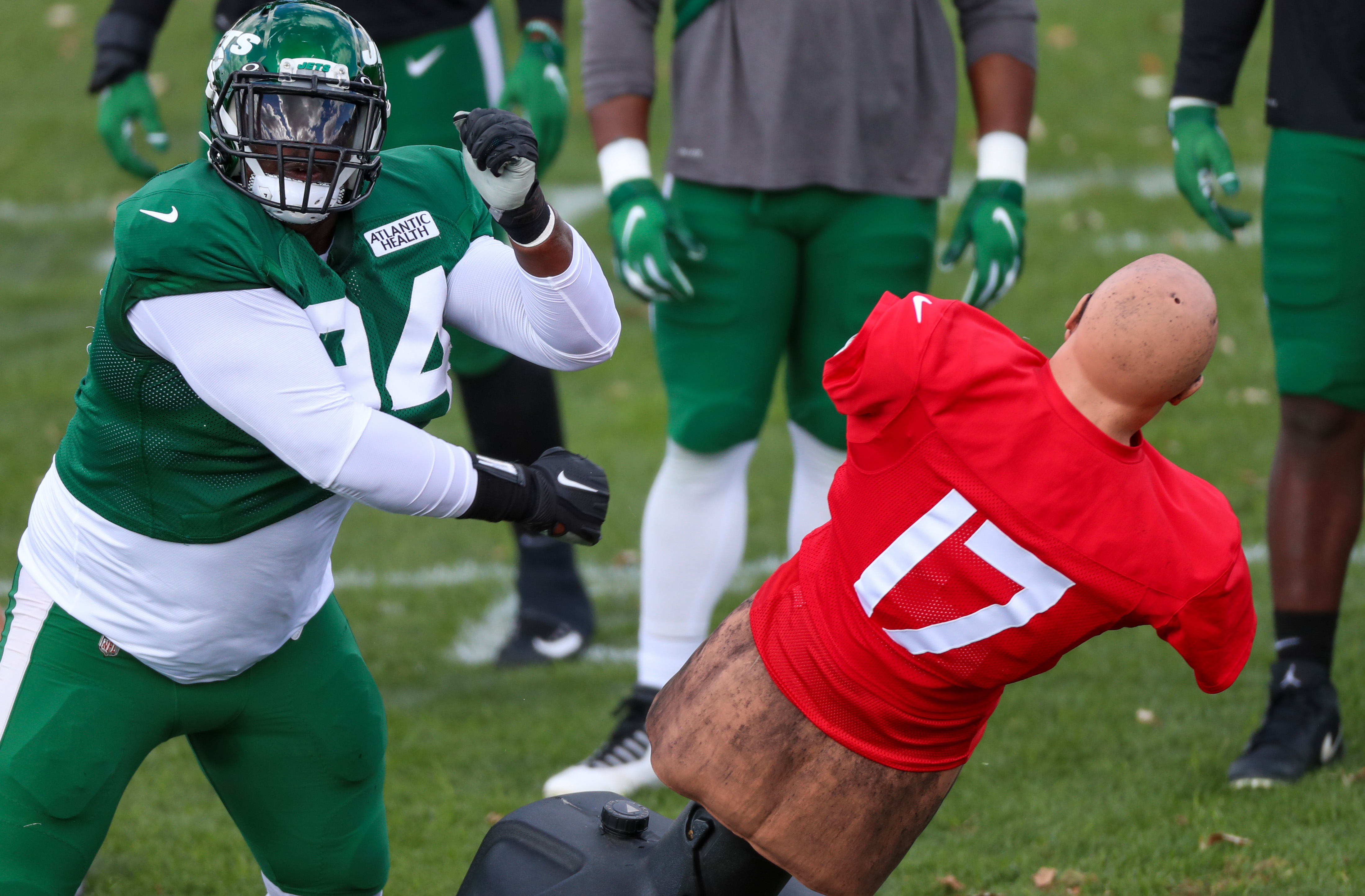 New York Jets defensive tackle Foley Fatukasi (94) and defensive