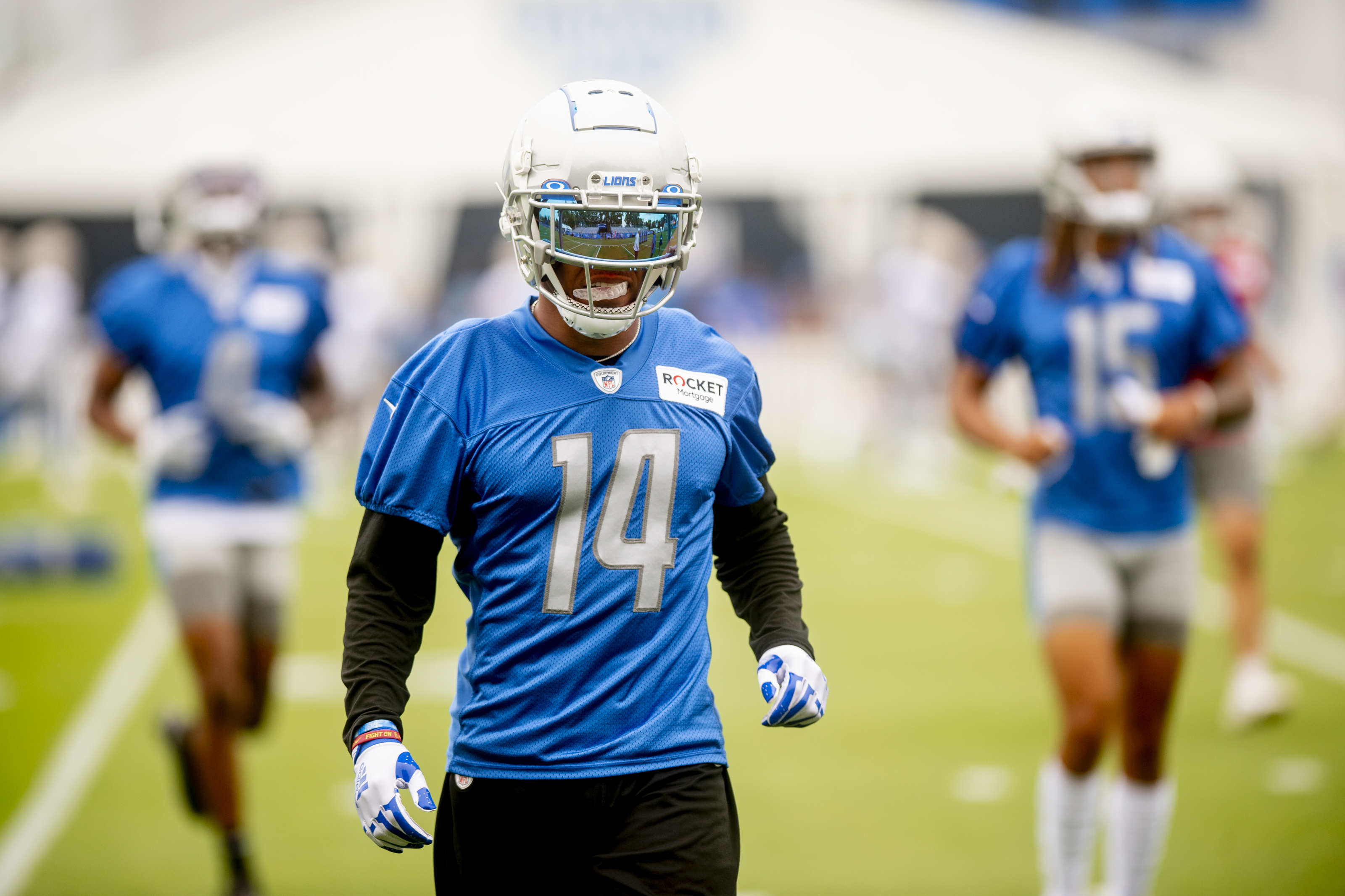 Lions rookie WR Amon-Ra St. Brown makes most of increased looks in  scrimmage at Ford Field 