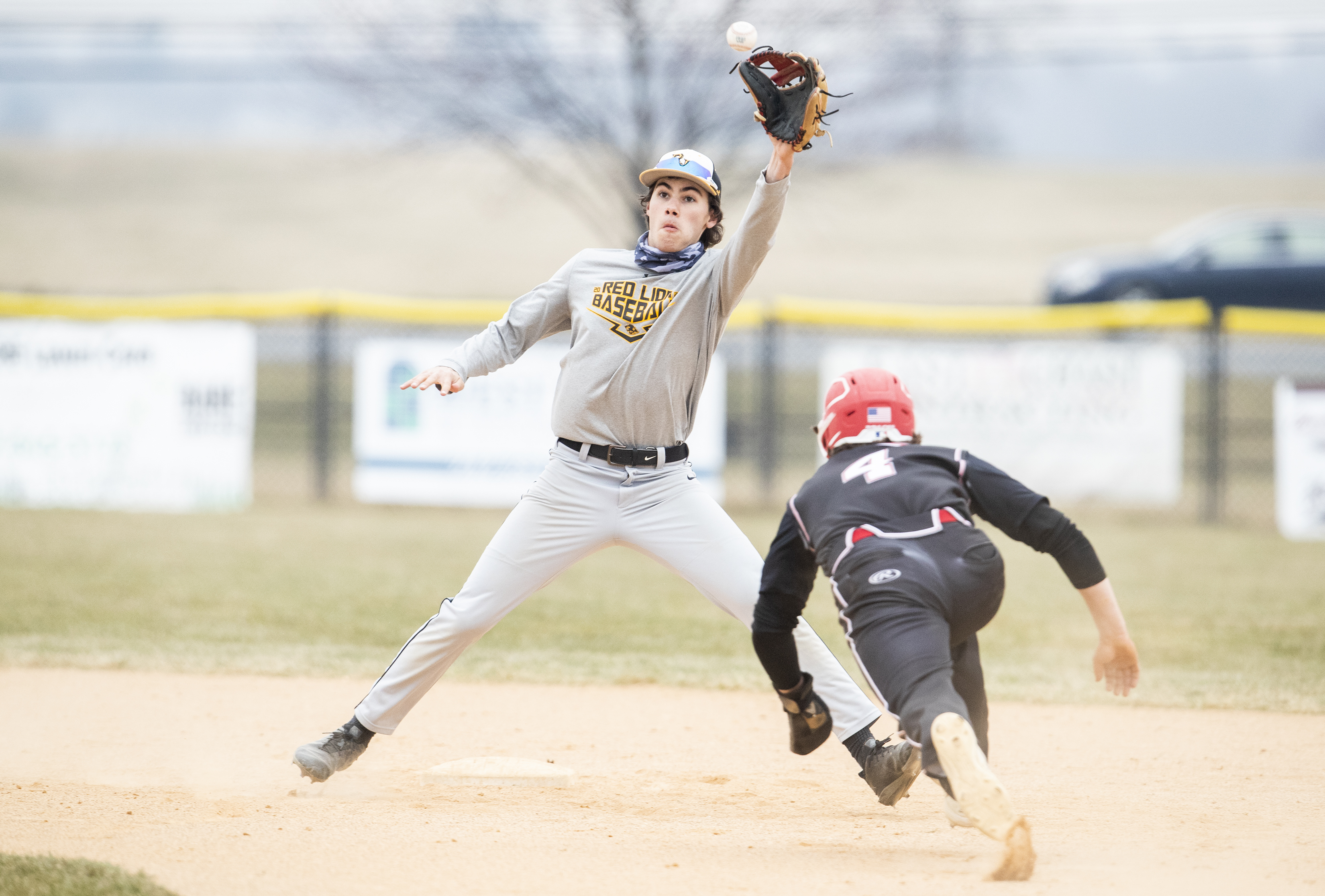 Brandon Ritchey Cumberland Valley vs Red Lion in high school baseball scrimmage ...