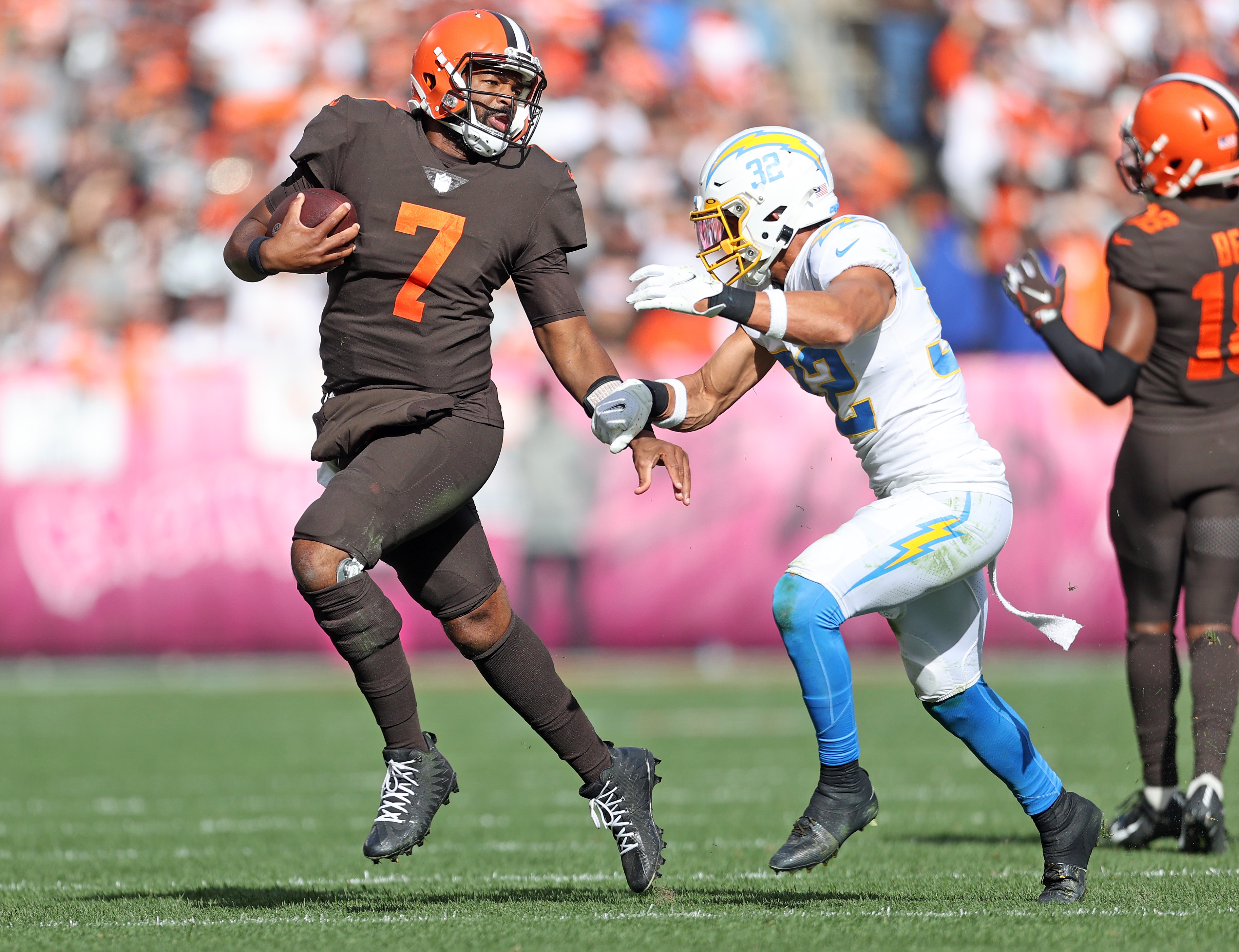 Cleveland Browns Jacoby Brissett vs. Los Angeles Chargers, October