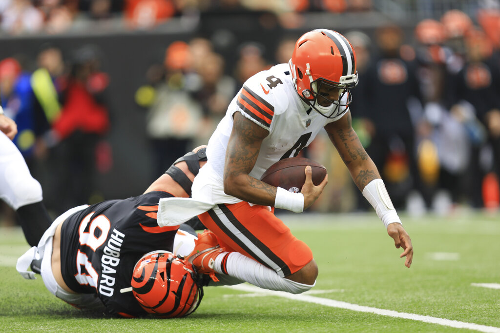 Cleveland Browns quarterback Deshaun Watson vs. Cincinnati Bengals,  December 11, 2022 