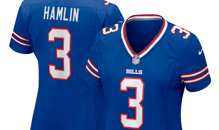 Damar Hamlin jersey surges to top seller 'across all sports,' proceeds  benefit his charity