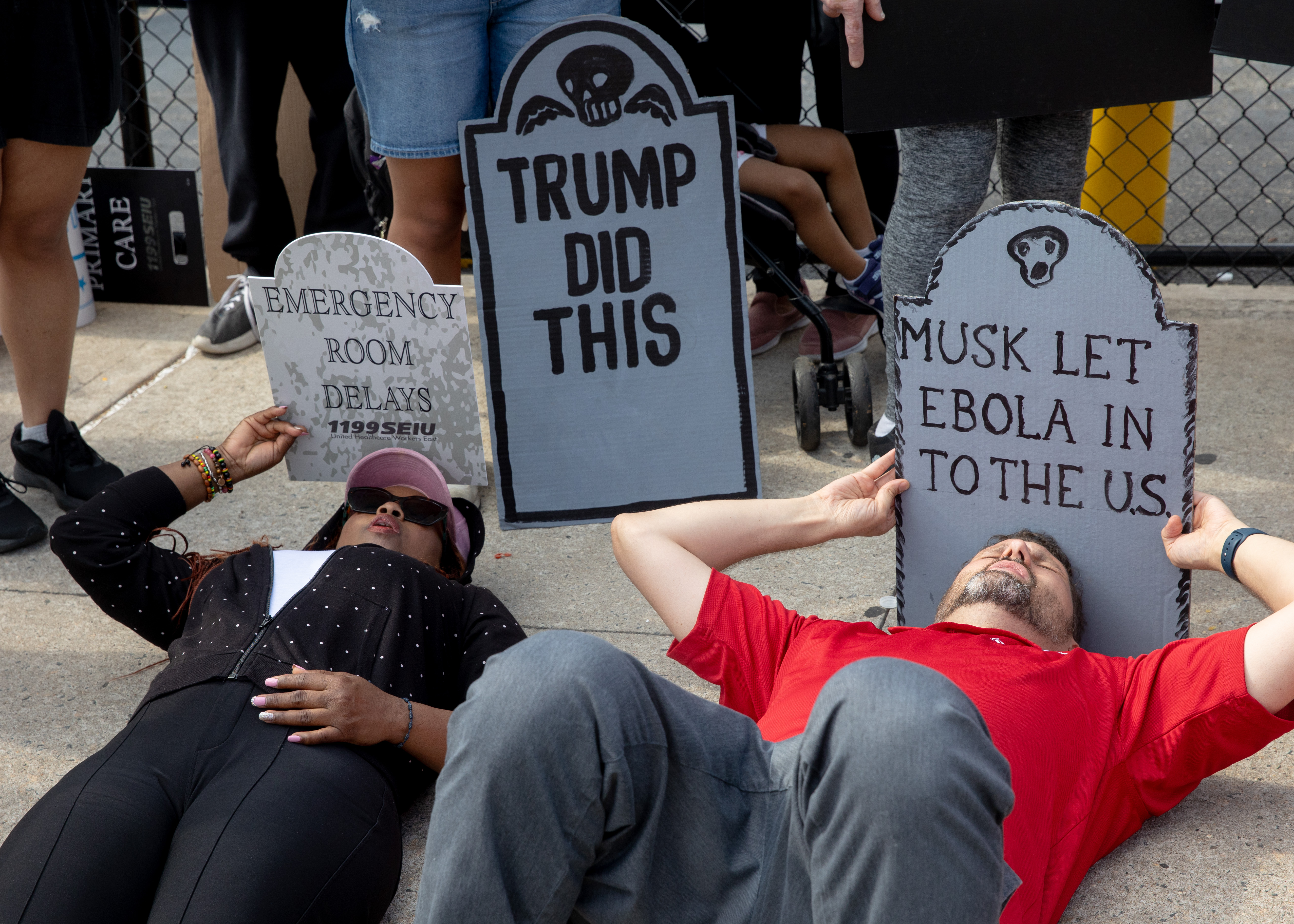 Dozens protest across Rep. Malliotakis' office against cuts - silive.com