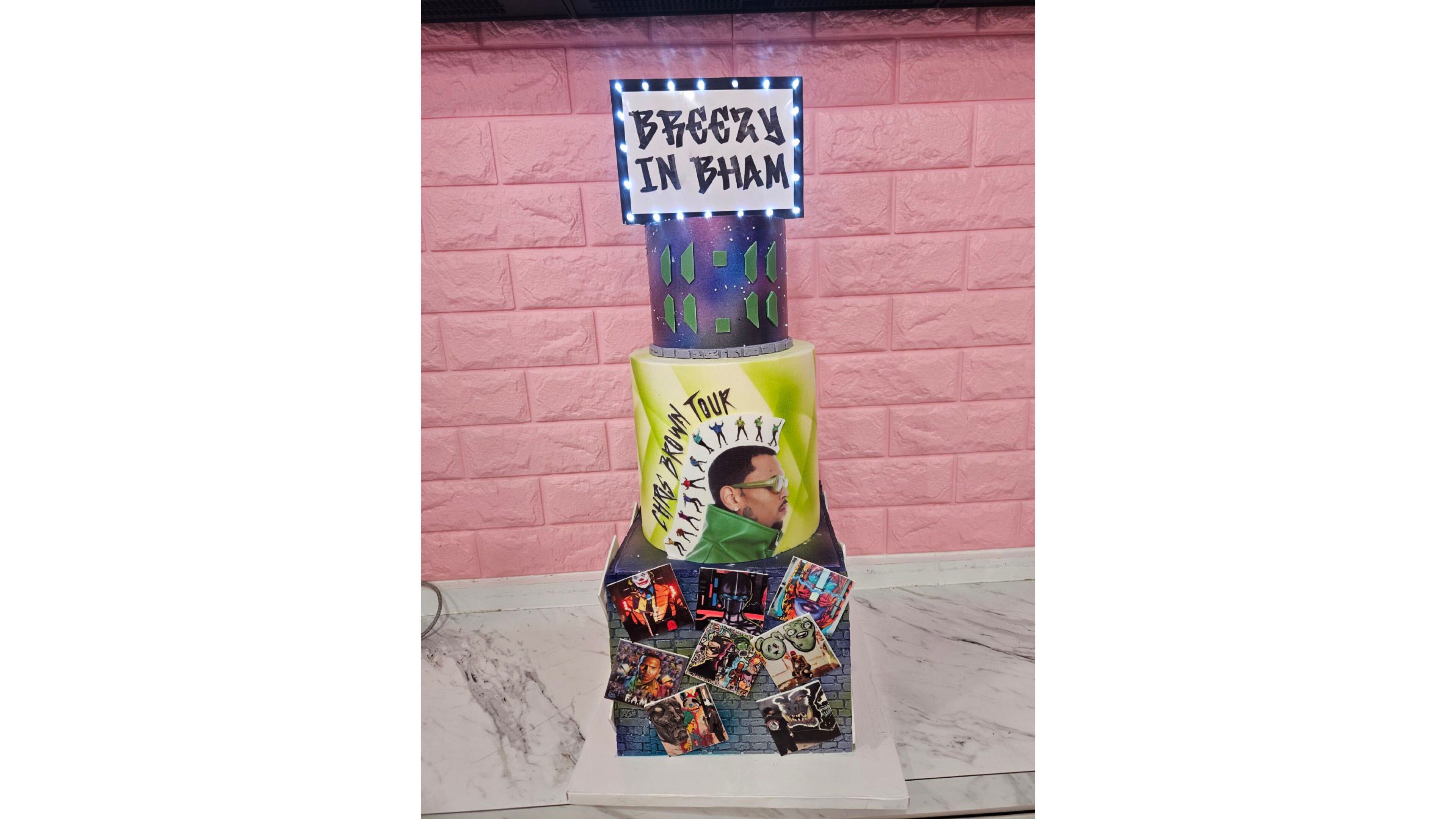 Popular Birmingham pastry chef delivers flashy, graffiti style cake to R&B  singer before sold out show - al.com