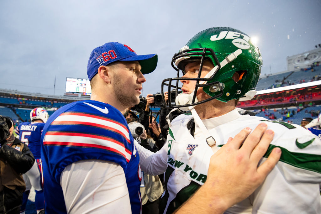 Bills' Josh Allen explains how he's relied on Jets QB Sam Darnold