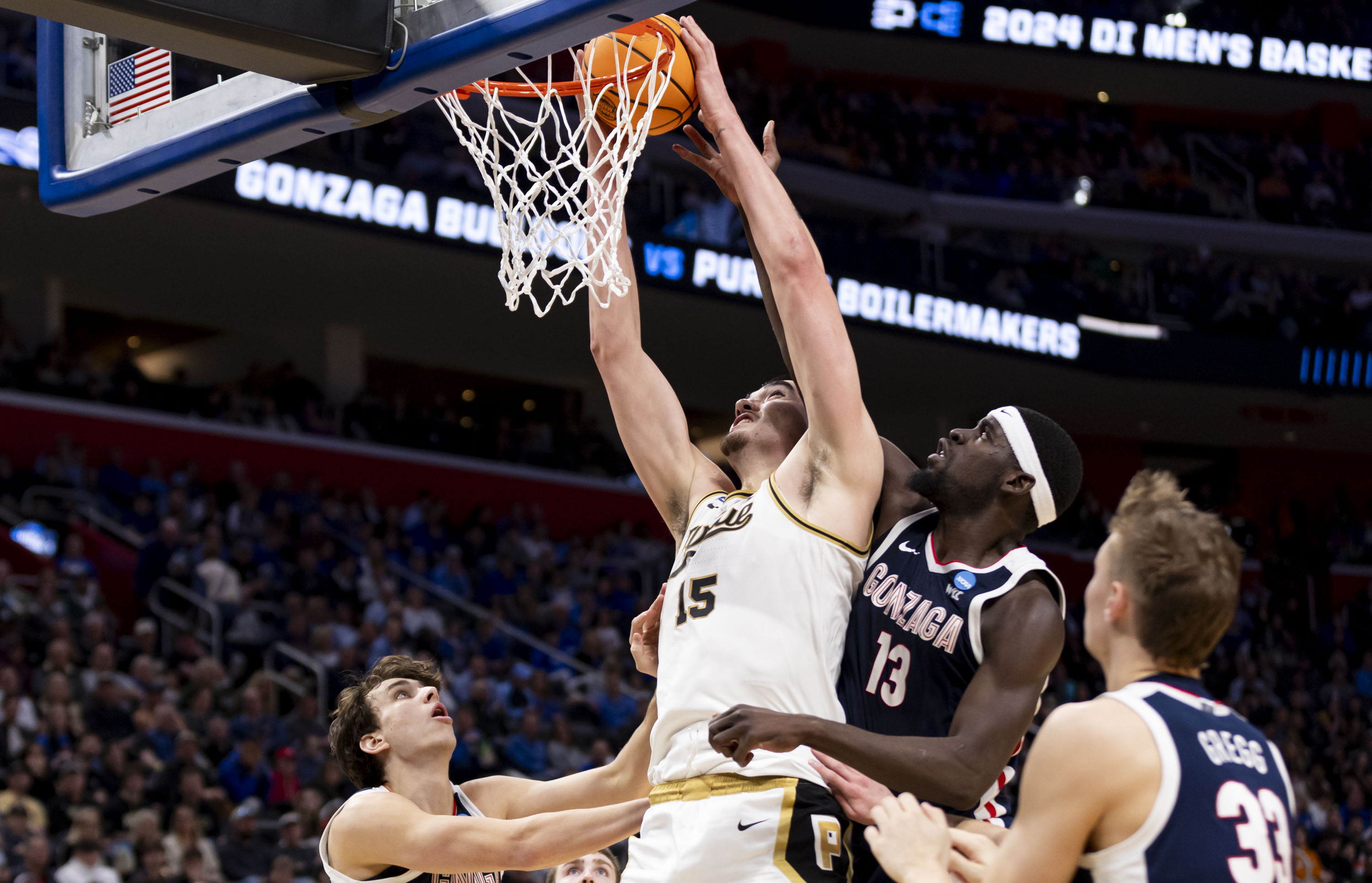 See photos as Purdue basketball defeats Gonzaga in Detroit