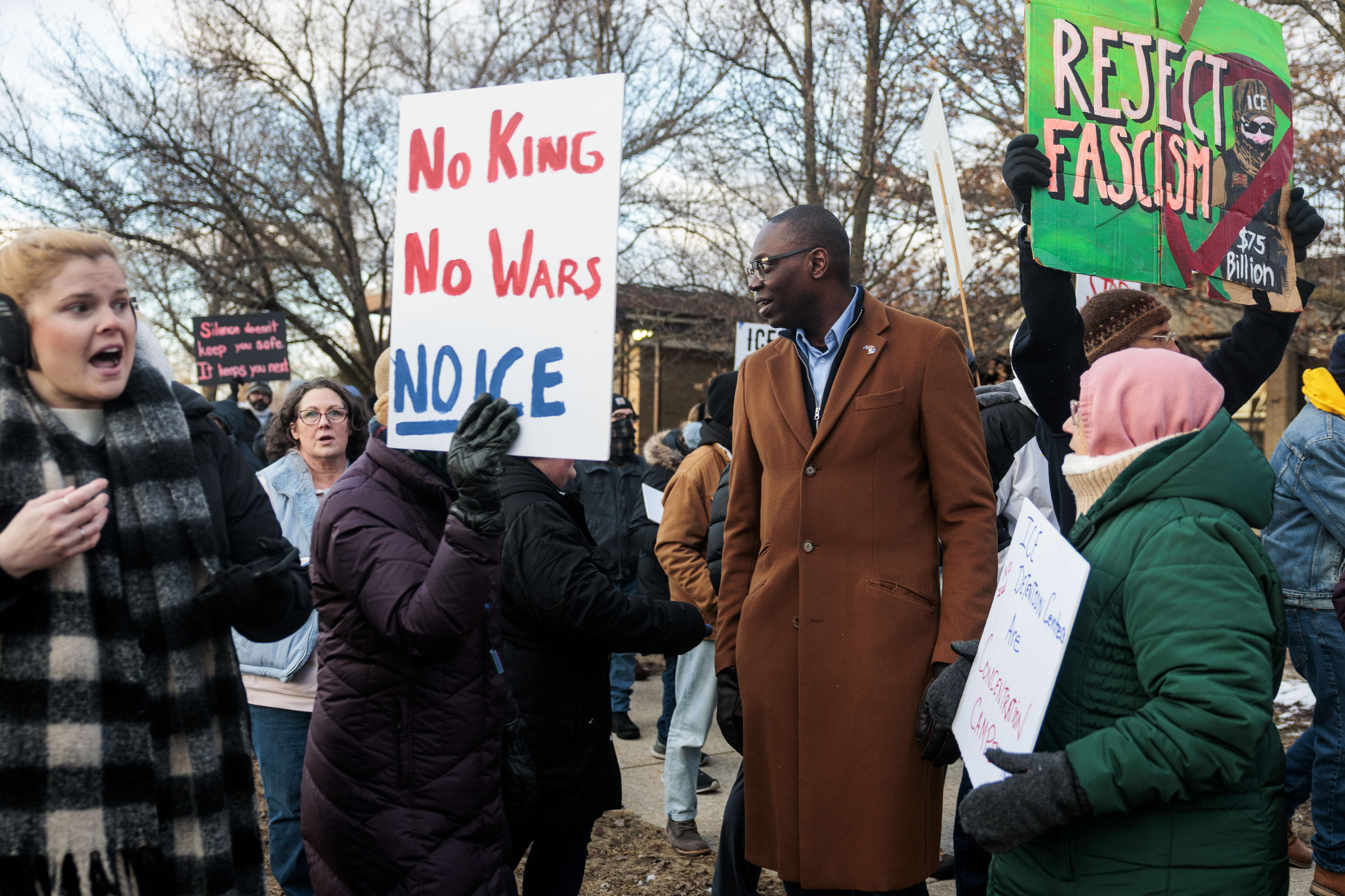 Protesters and politicians denounce proposed ICE facility at Romulus ...