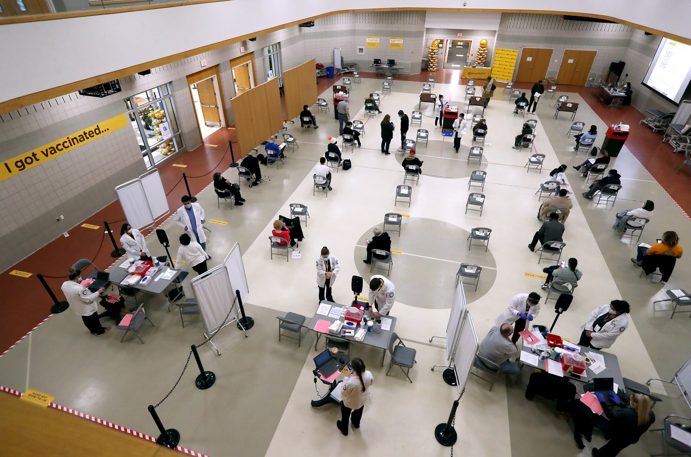 Rowan Medicine COVID19 Vaccination Center, Jan. 27, 2021