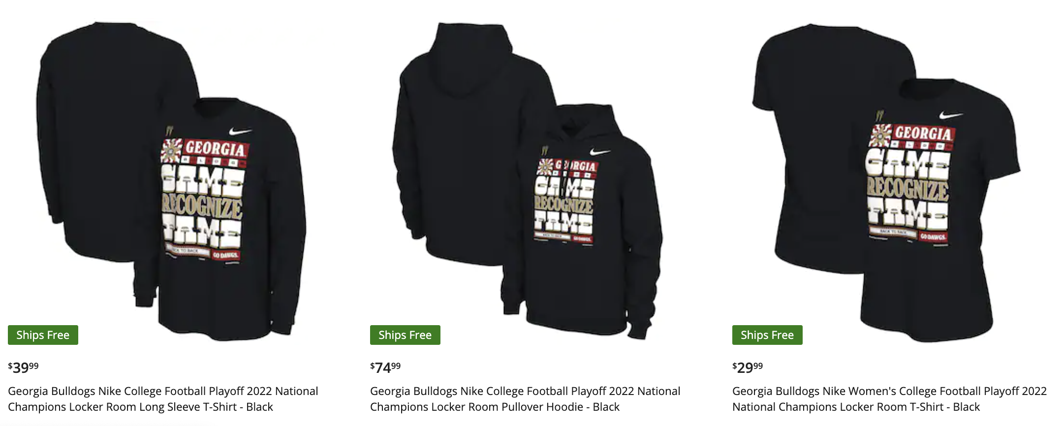 Men's Fanatics Branded Black Georgia Bulldogs College Football Playoff 2021  National Champions Schedule Long Sleeve T-Shirt