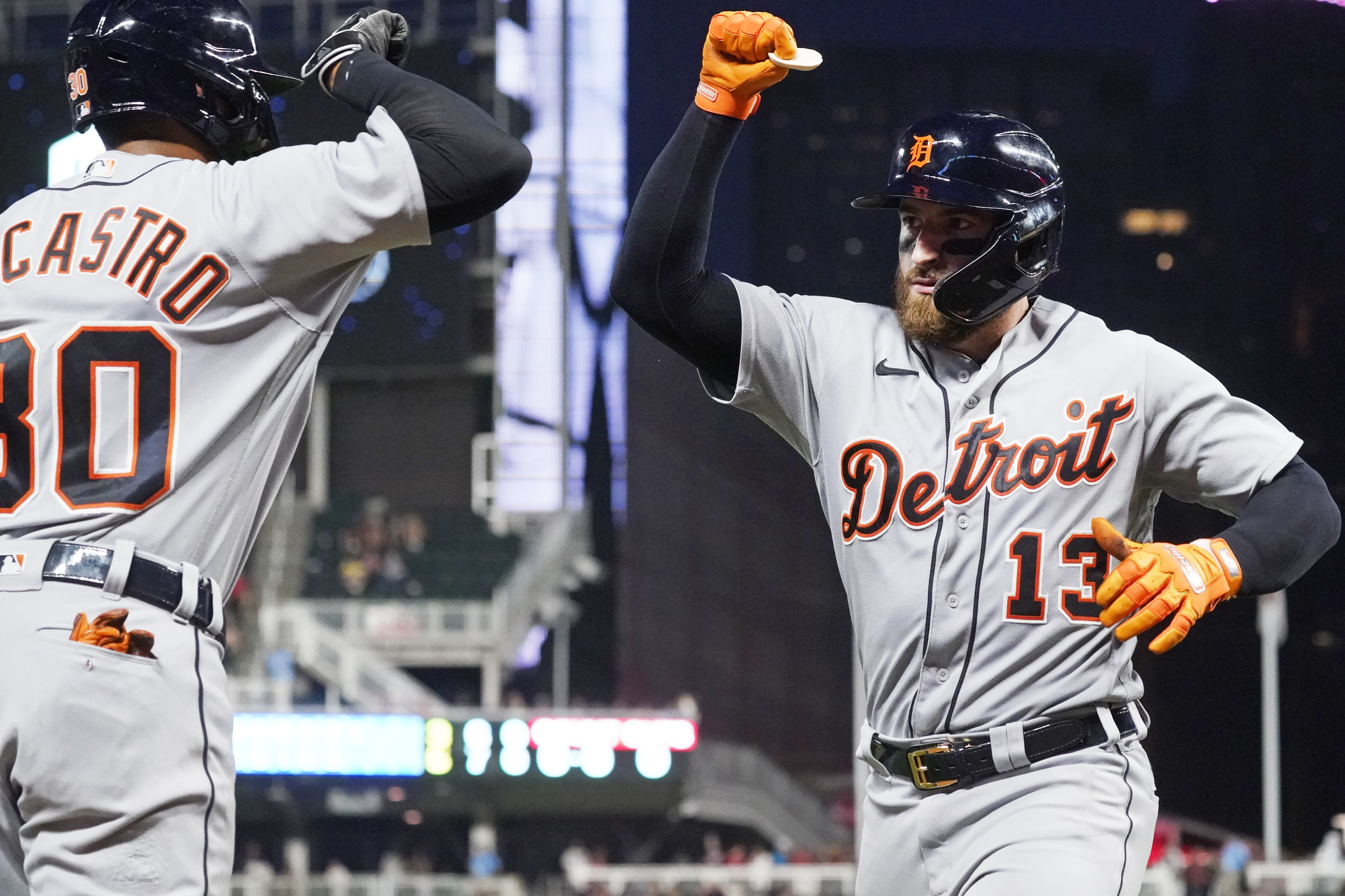 Tigers pound Padres as Haase hits grand slam