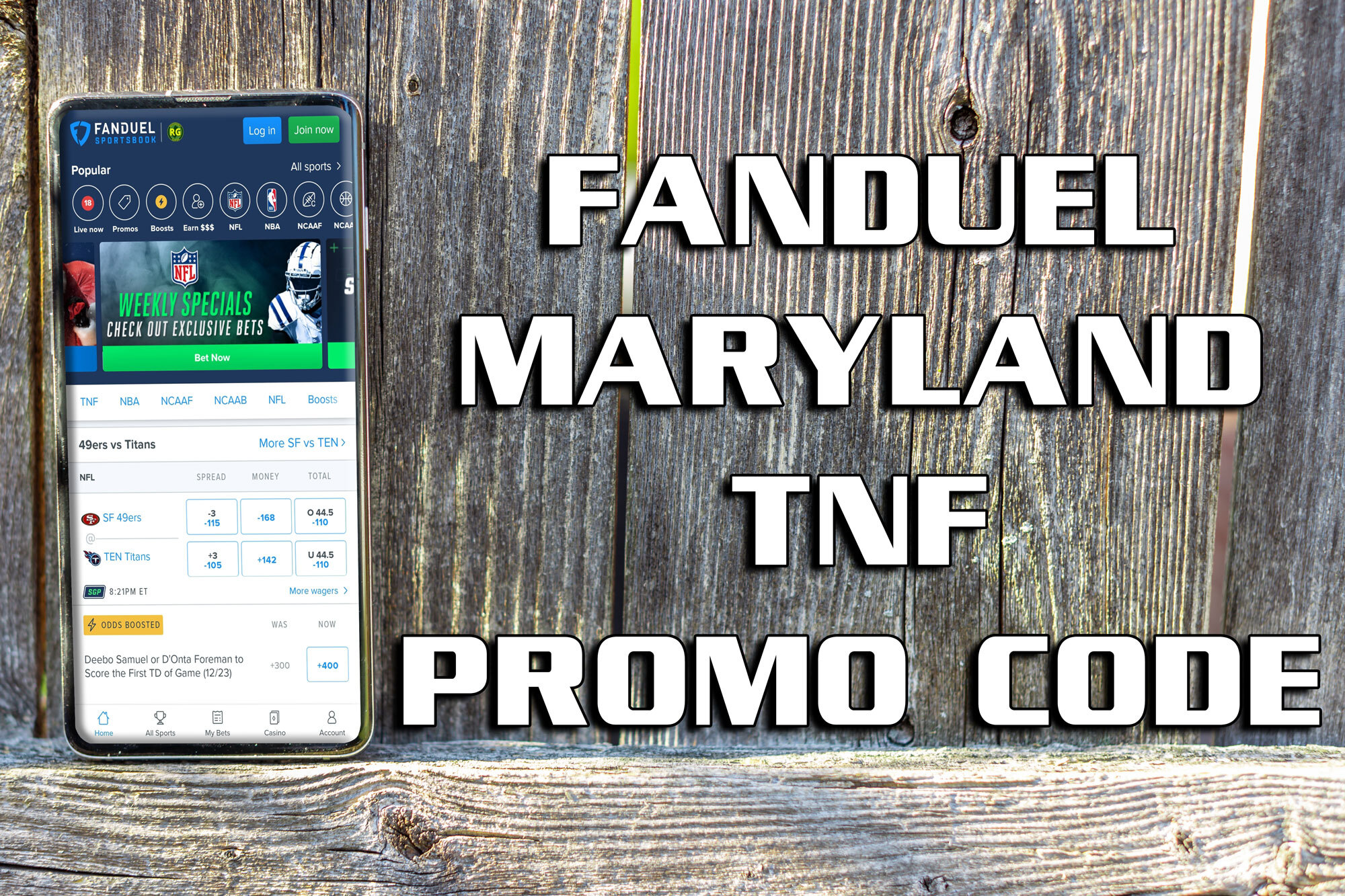 FanDuel promo code TNF: Claim $200 bonus for Giants-49ers