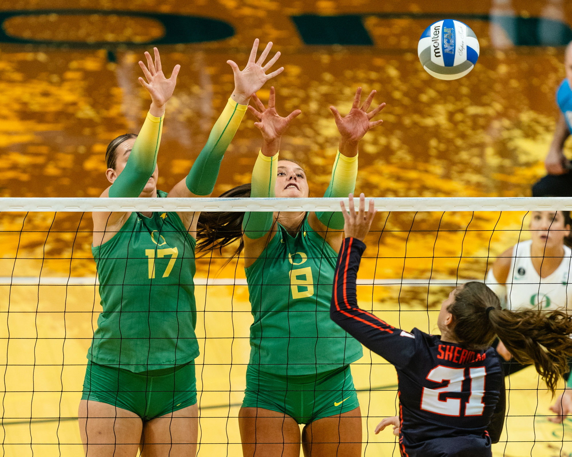 UO record crowd watches No. 6 Oregon volleyball defeat Oregon State in  straight sets - oregonlive.com