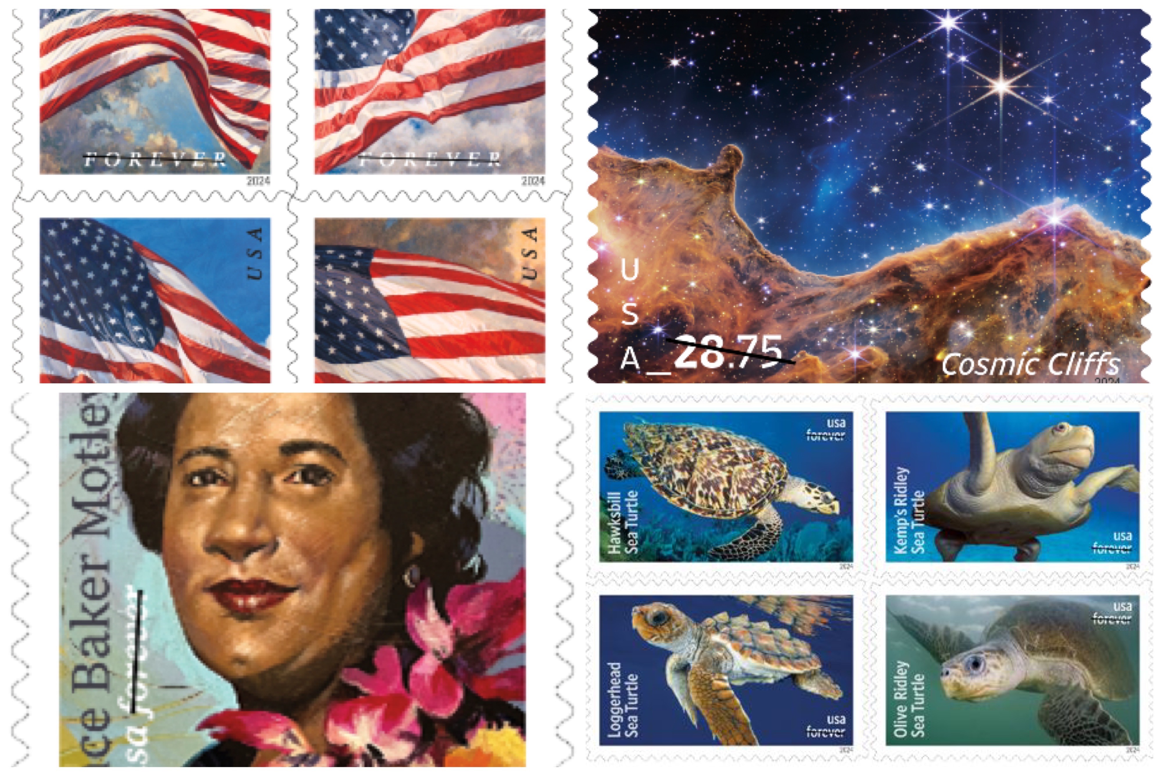 Red Postal Stamp - Custom Scene