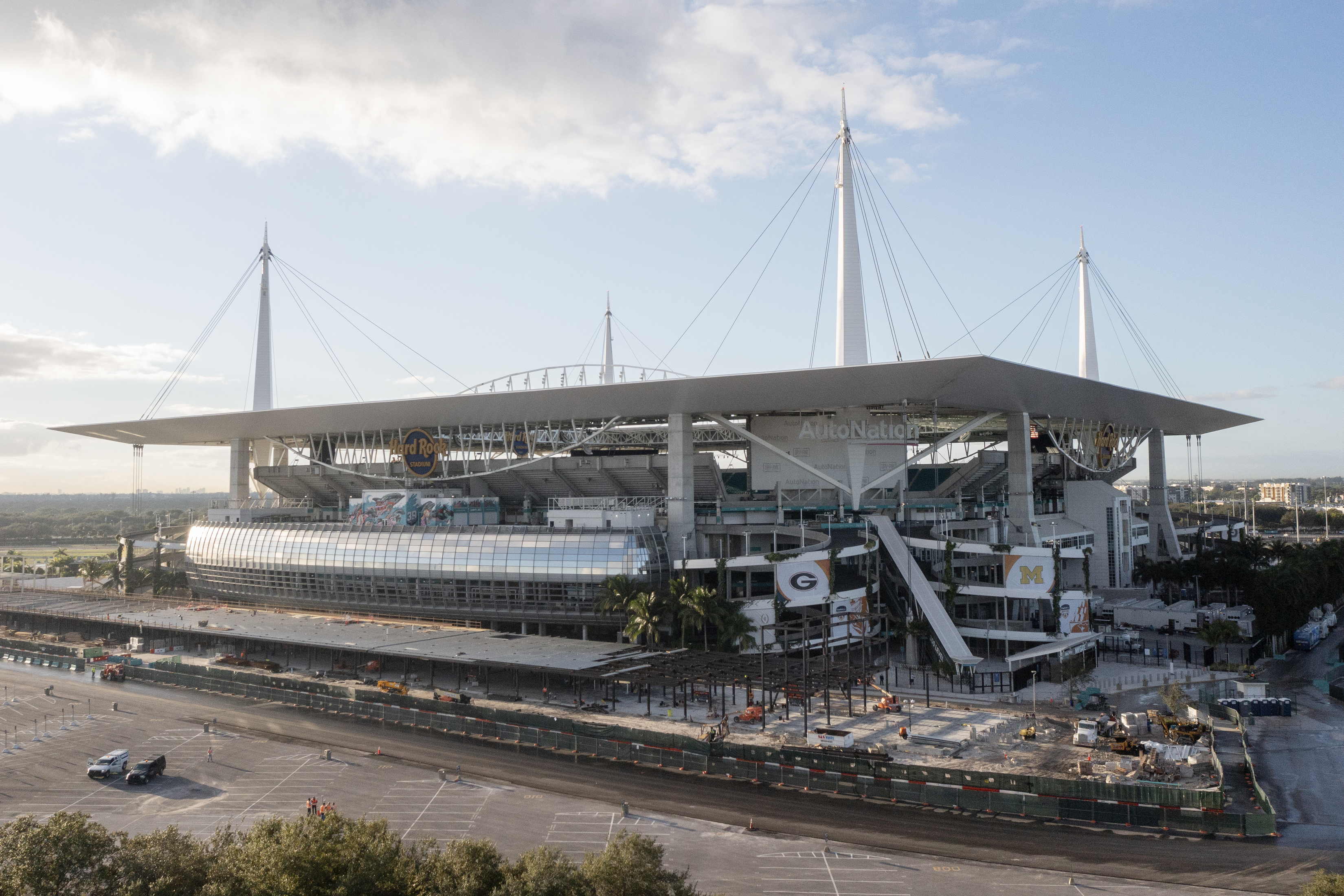 A general view of Hard Rock Stadium prior to the Orange Bowl NCAA