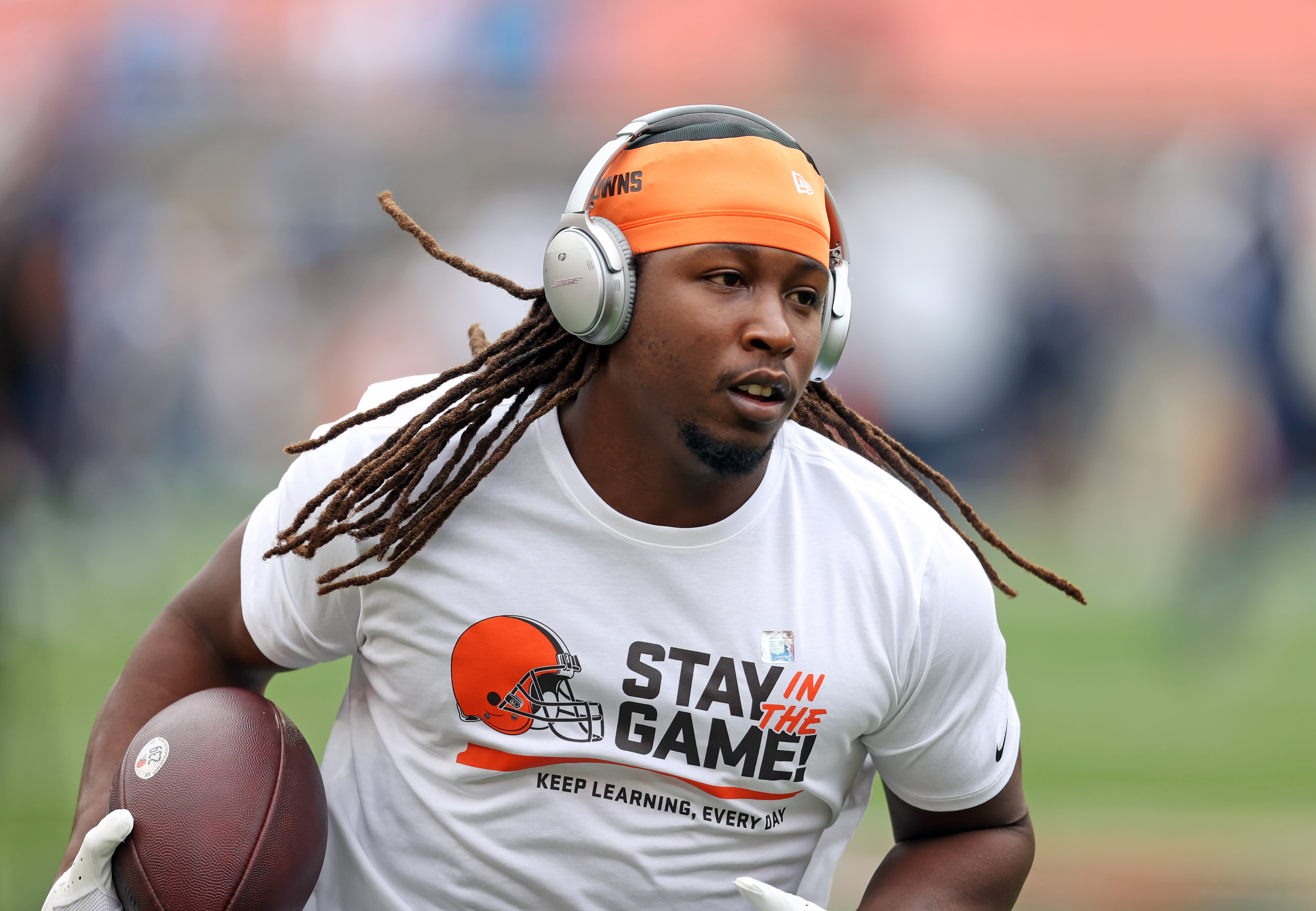 Cleveland Browns Jeromoe Ford and Kareem Hunt vs. Tennessee Titans,  September 24, 2023 