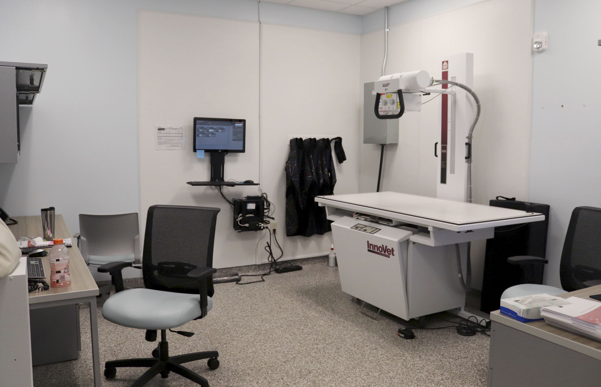 An examination room for x-rays rests on Tuesday, Aug. 23, 2022, at Charles and Lynn Zhang Animal Care & Resource Center in Kalamazoo.