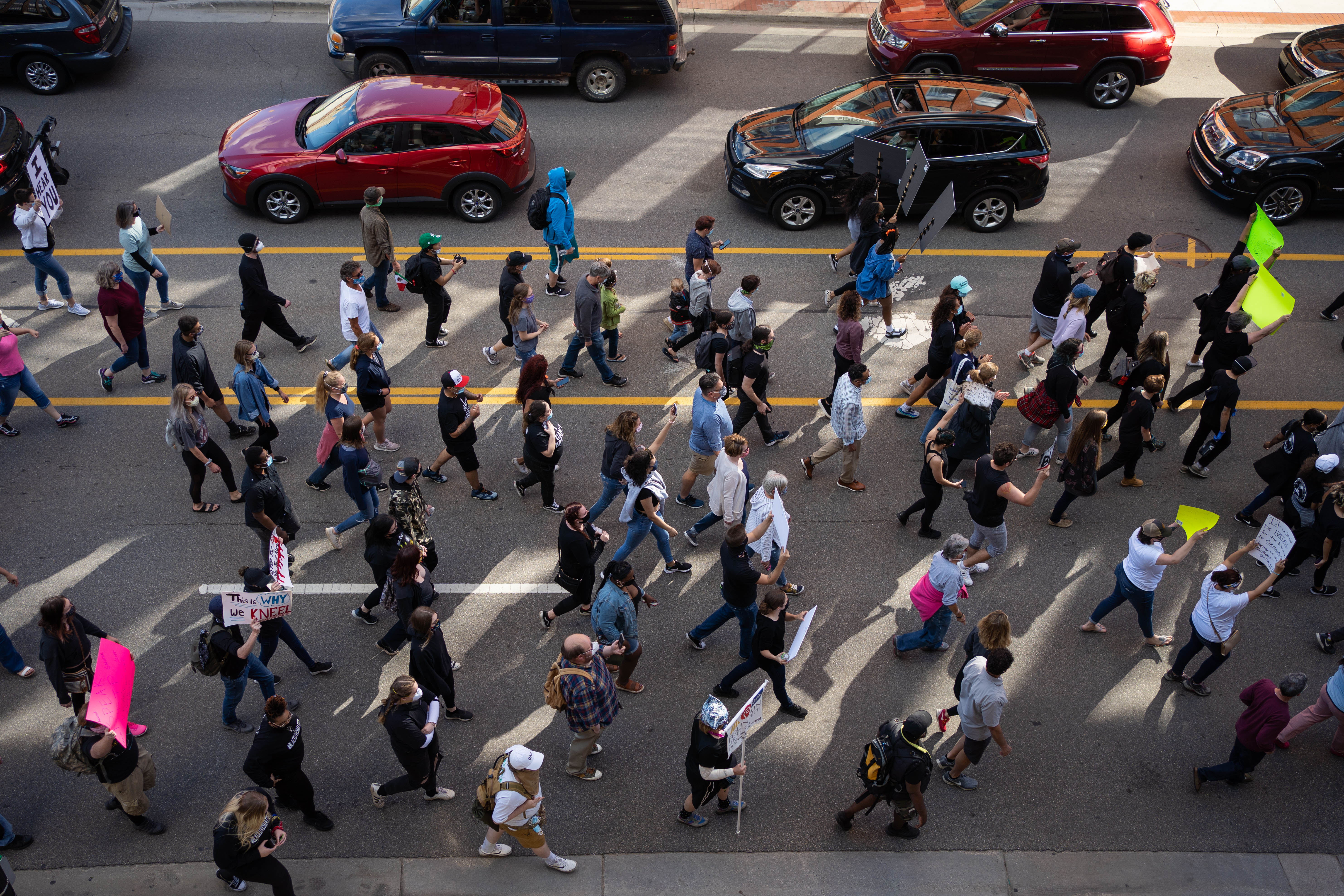 Photos from protest against police brutality in Grand Rapids - mlive.com