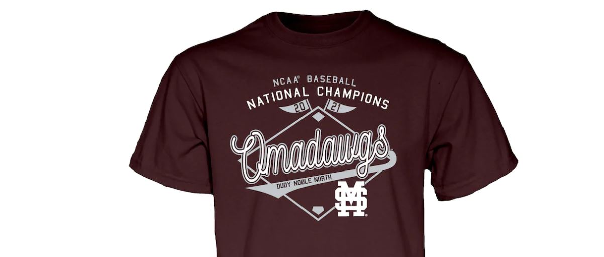 Mississippi State gear commemorating 