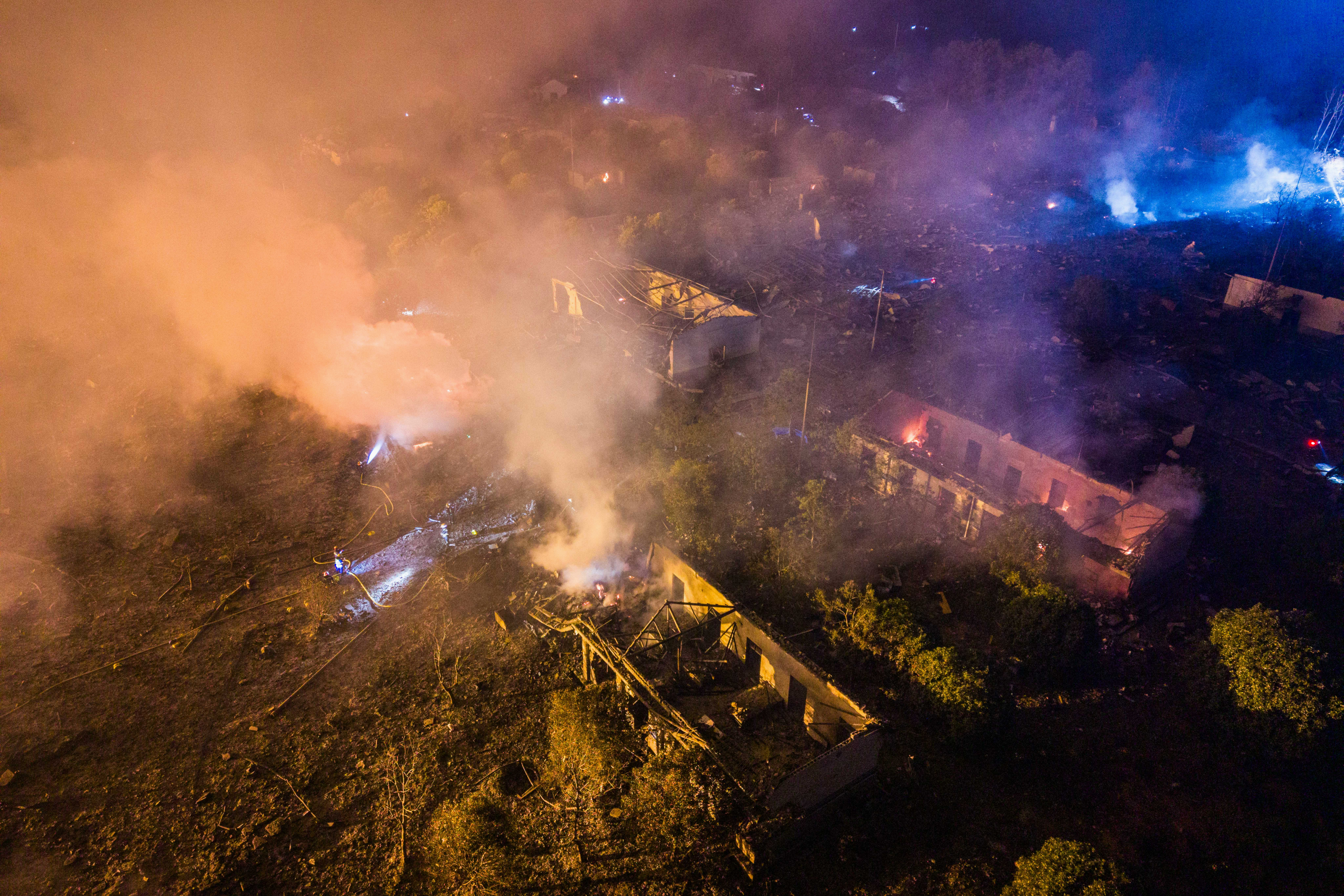 Explosion at fireworks factory kills at least 26 people, injures