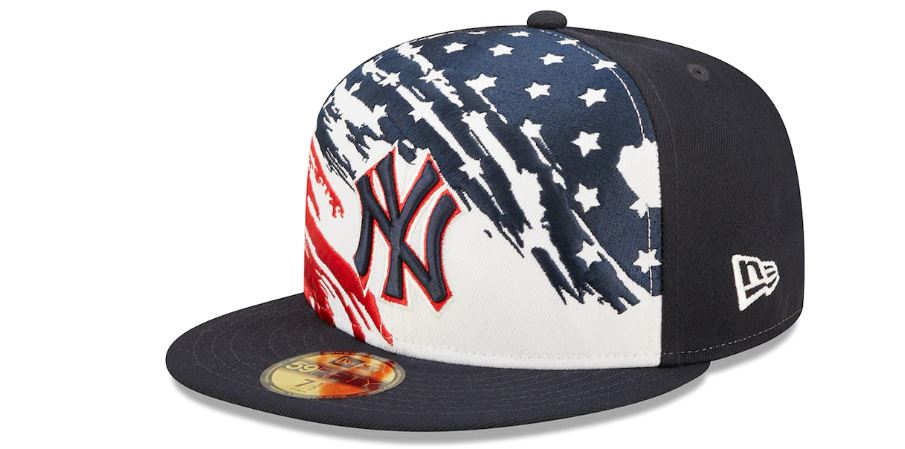 Atlanta Braves New Era 2023 Fourth of July 39THIRTY Flex Fit Hat - Navy