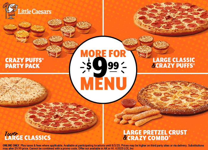Little Caesars launches first-ever value menu with $9.99 combos