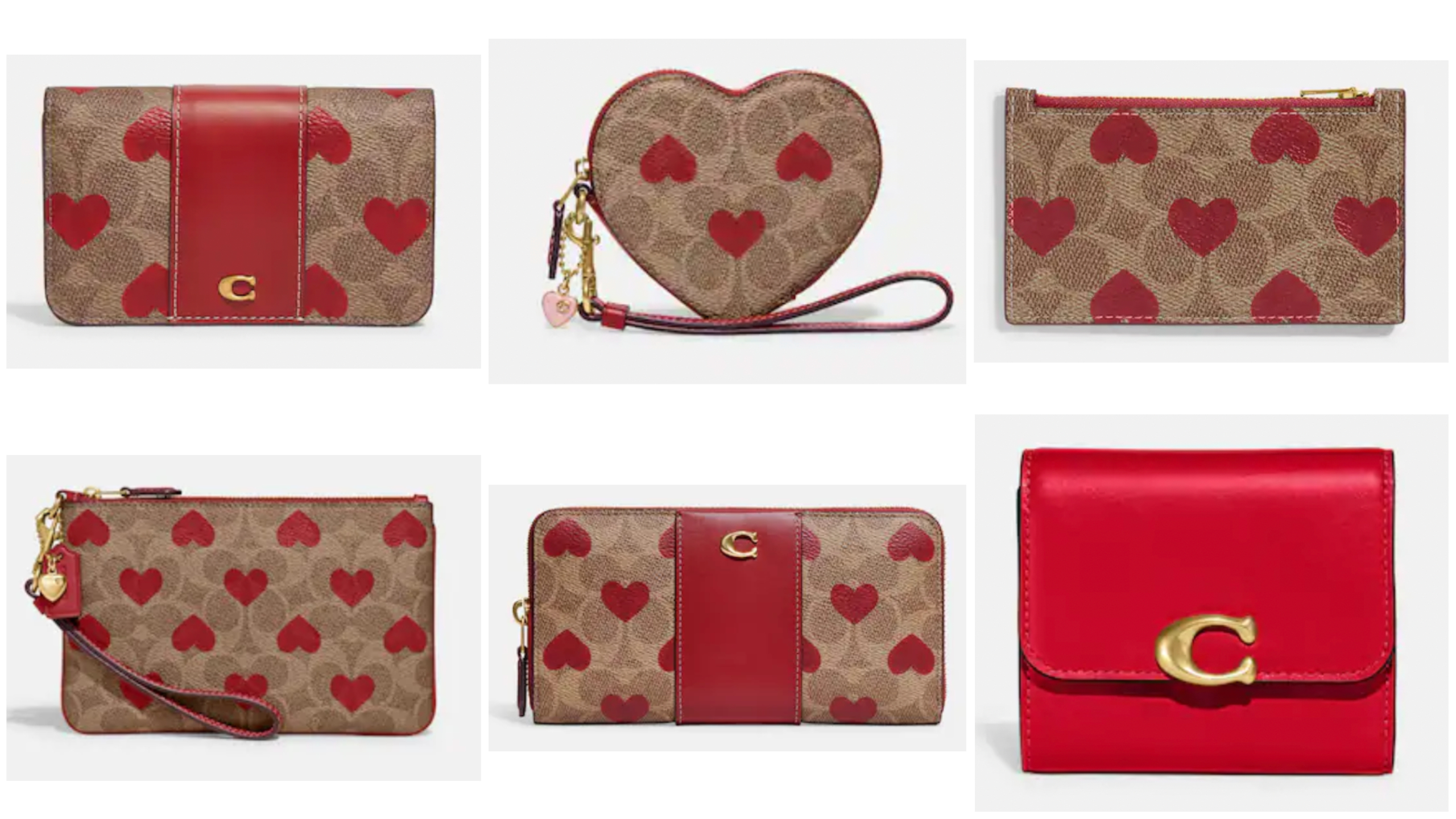 Coach, Bags, New Coach 223 Valentines Day Red Leather Heart Crossbody Bag  Limited Edition