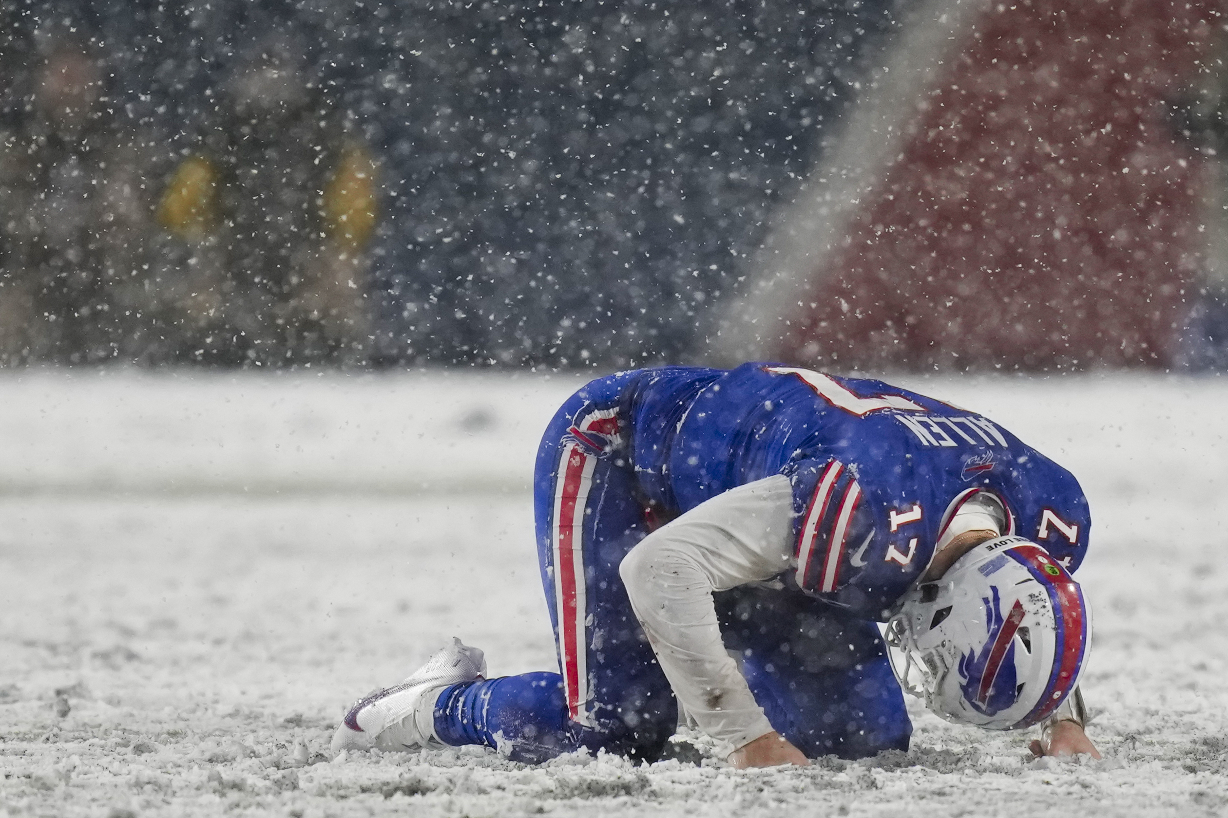 Buffalo Bills cornerback Tre'Davious White (27) defends during an NFL  divisional round playoff football game Sunday, Jan. 22, 2023, in Orchard  Park, NY. (AP Photo/Matt Durisko Stock Photo - Alamy