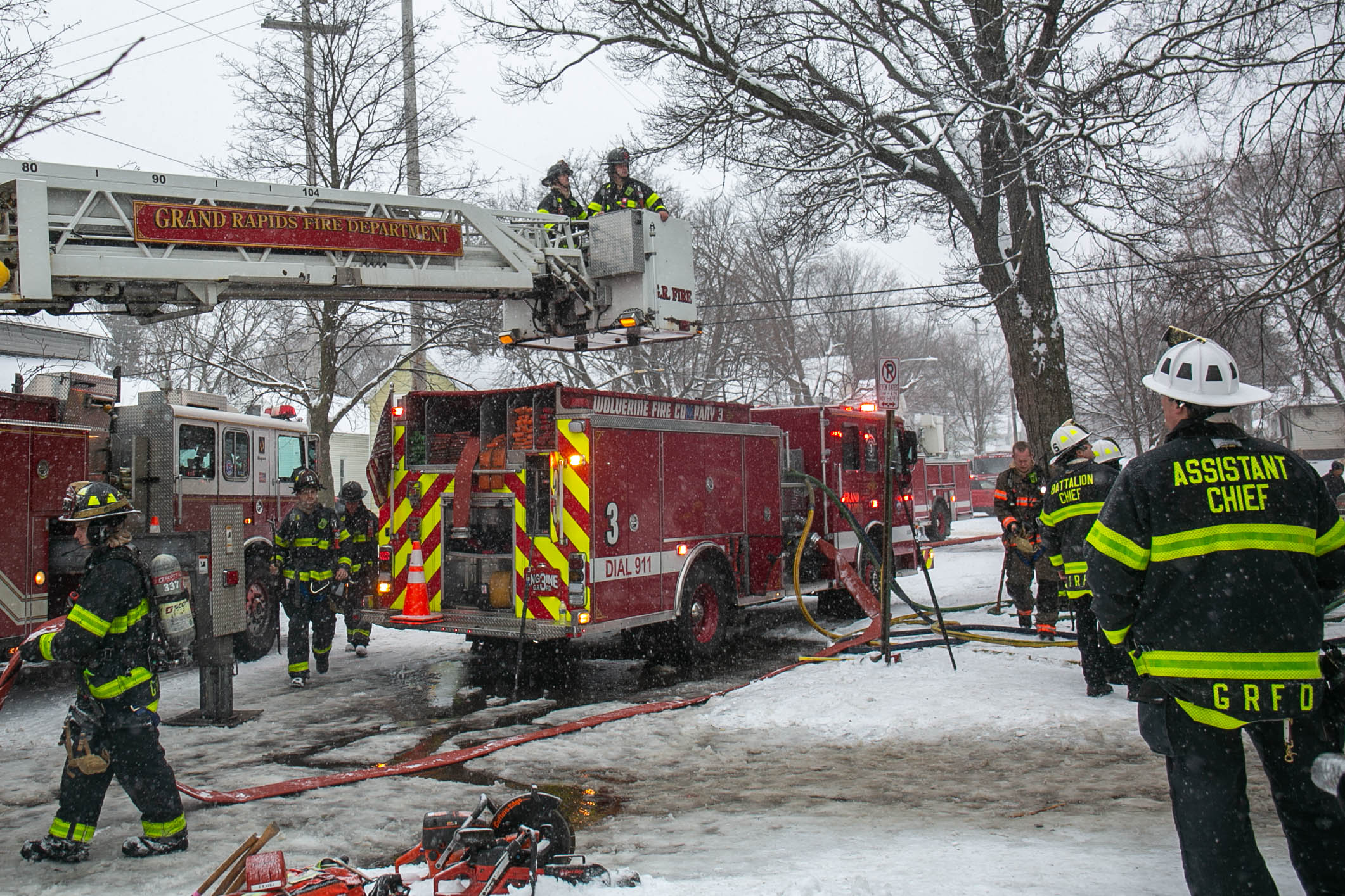 Grand Rapids fire department battles fire at Third Street home - mlive.com