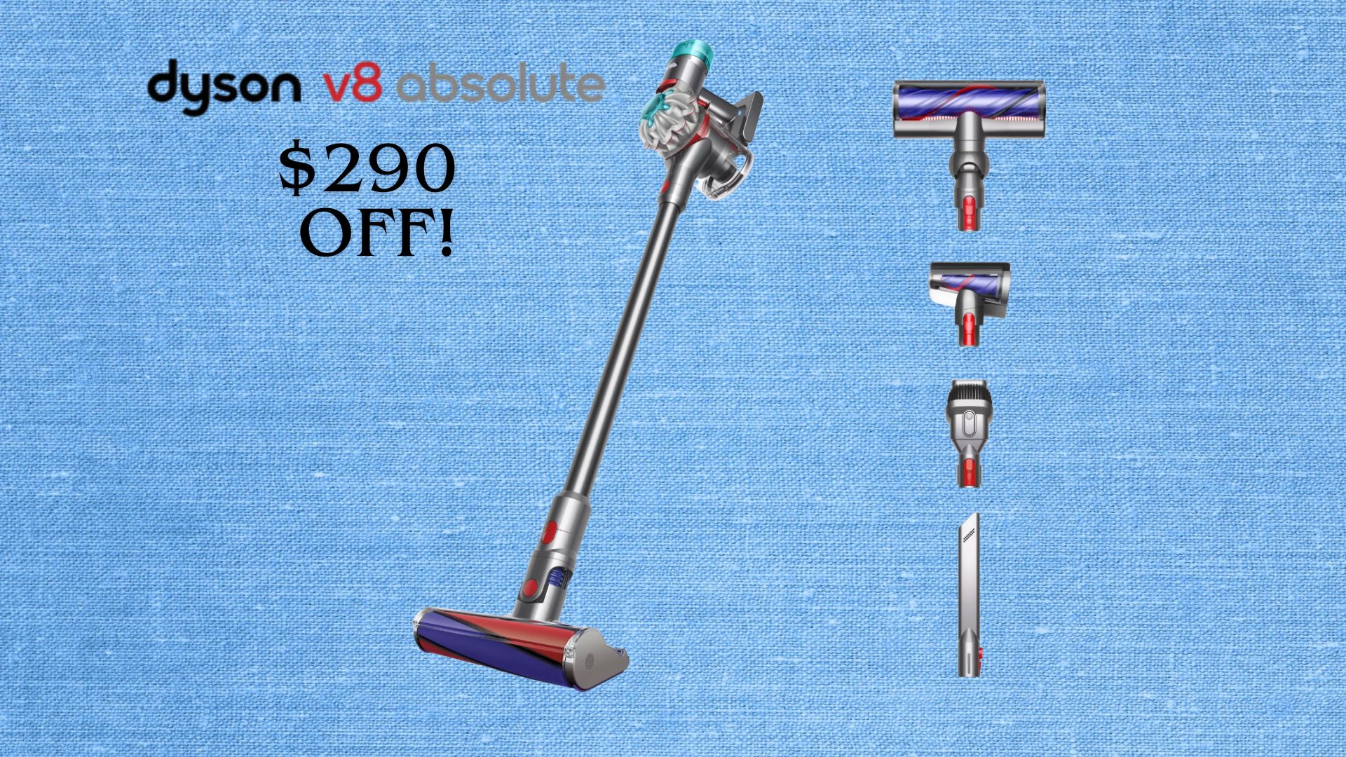 Dyson V8 Absolute vacuum is $290 off at Walmart this week
