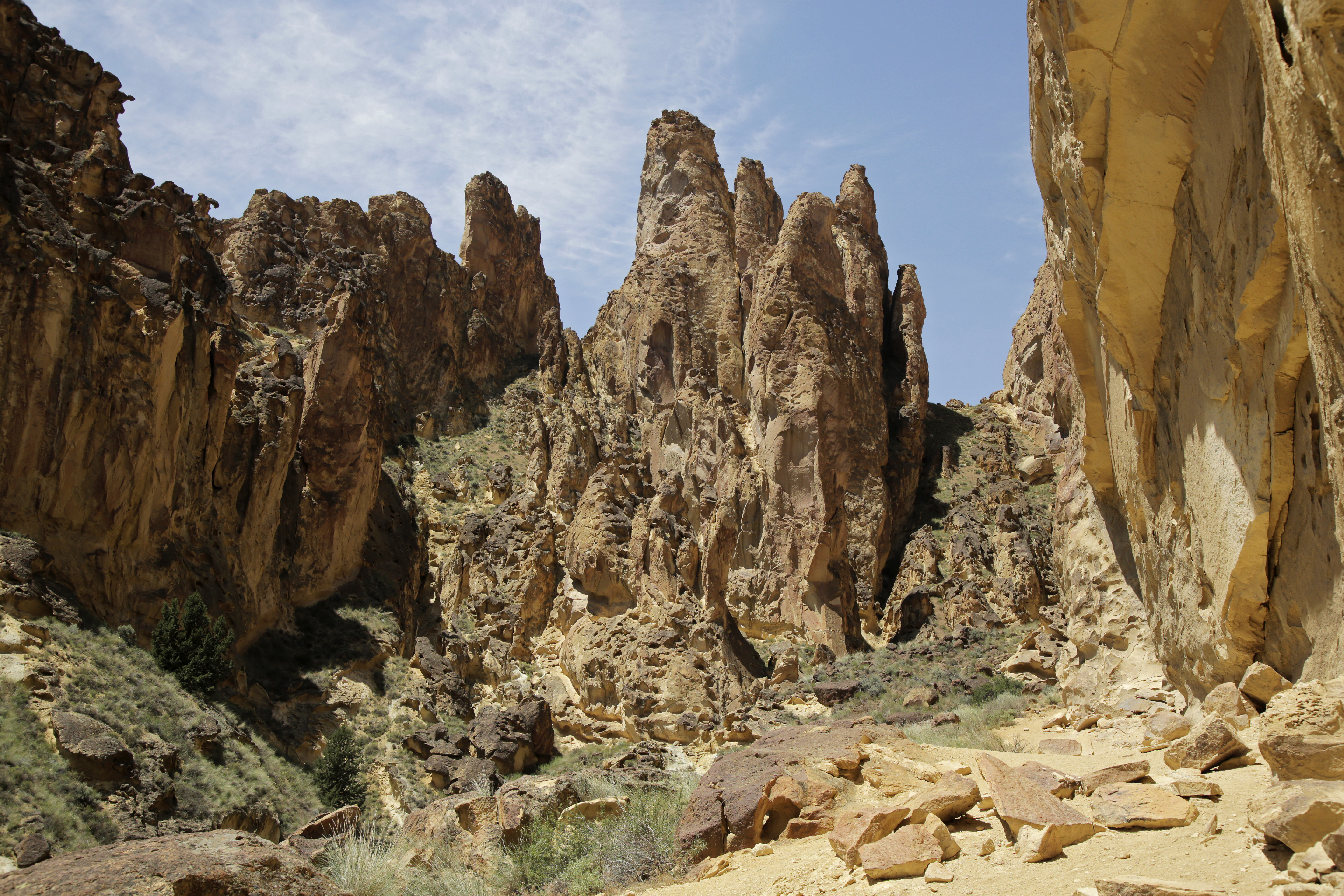 See amazing cathedrals of rock at Timber Gulch in the Owyhee