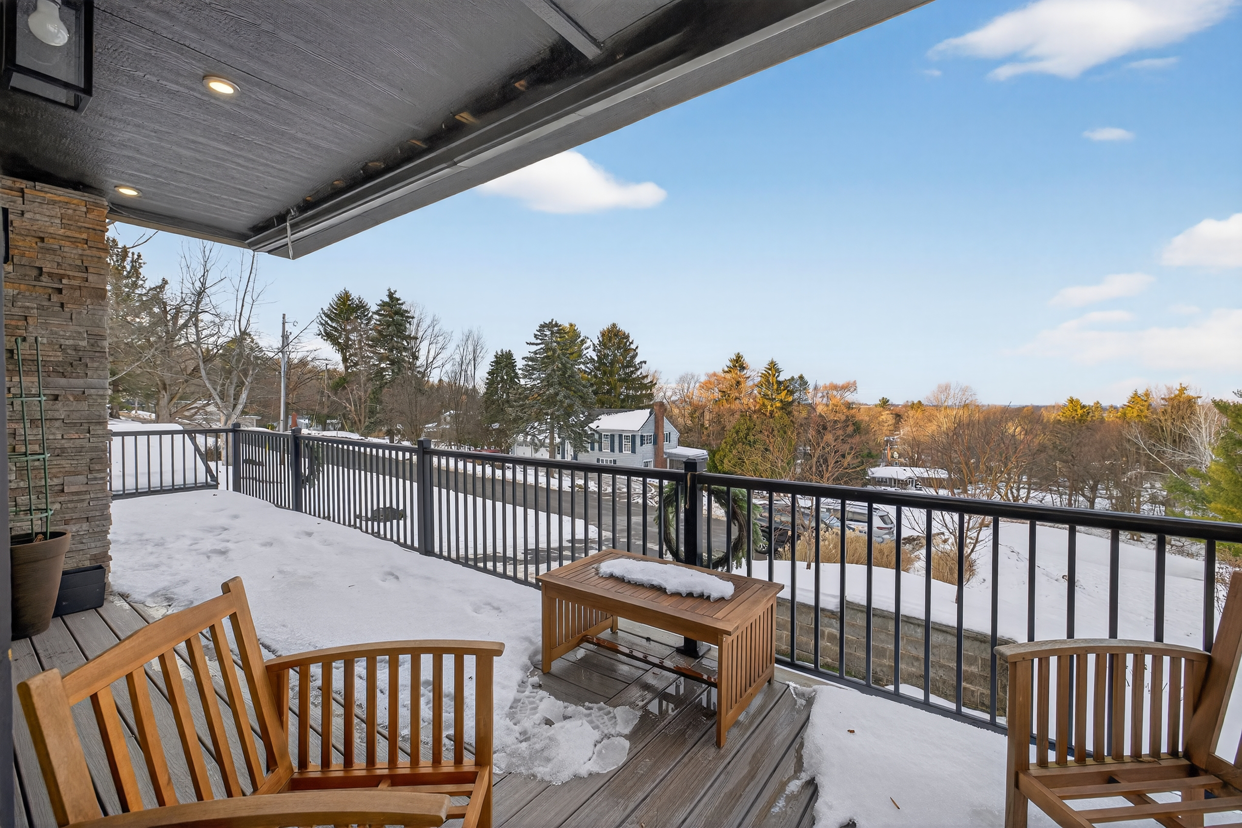 - Christina Cianciosi grew up admiring the house at 101 Alton Street in Syracuse which borders Bellevue Country Club. In 2022, she bought the unique home and gave it an extensive renovation. The view from one of the two wraparound decks. Courtesy of Kyle Fedrizzi, owner of kfotography315, LLC.