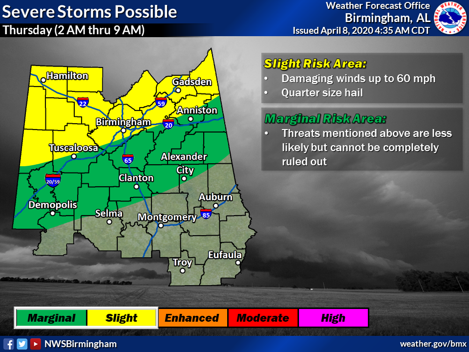 Two rounds of severe weather possible in Alabama - al.com