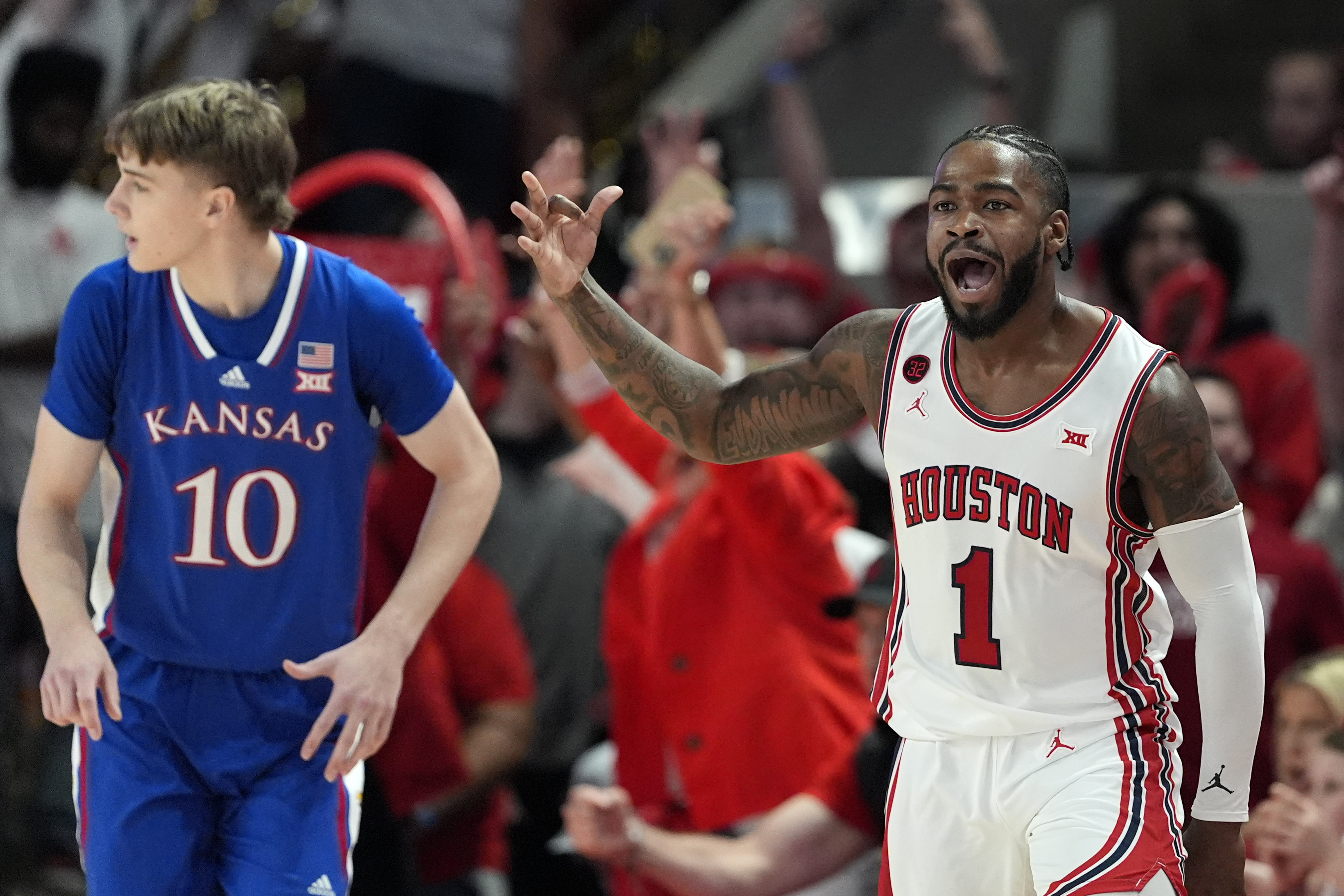 PREVIEW: #8 Kansas Jayhawks Basketball vs #4 Houston Cougars in Must-Win  for KU's Big 12 Title Hopes 