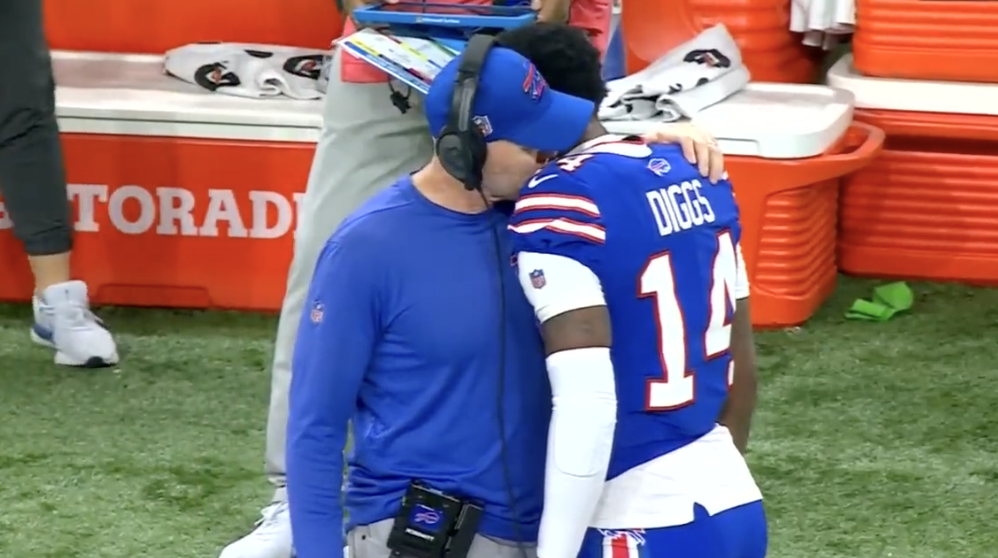 Josh Allen, Sean McDermott react to Stefon Diggs' emotions vs. Bengals