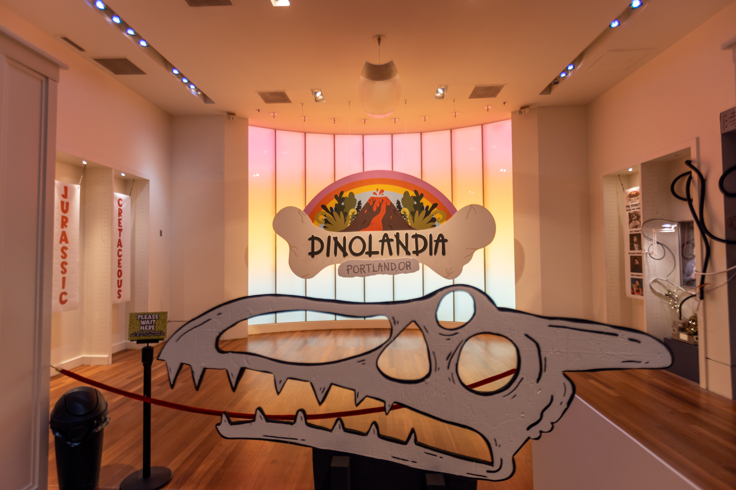 Artist Mike Bennett opens Dinolandia, cartoon dinosaur exhibit in downtown  Portland