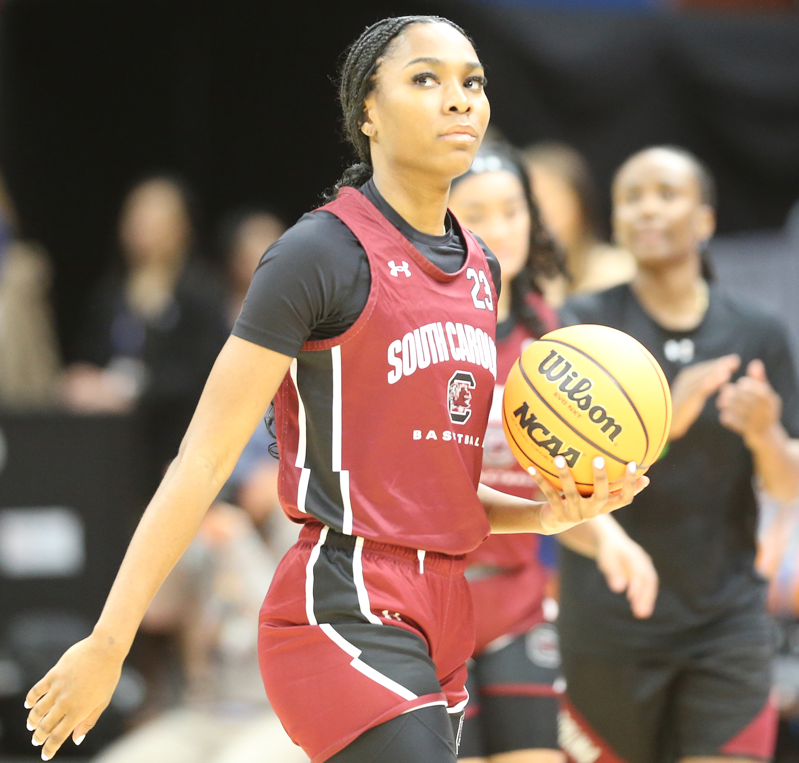 South Carolina Final Four practice at Rocket Mortgage FieldHouse, April