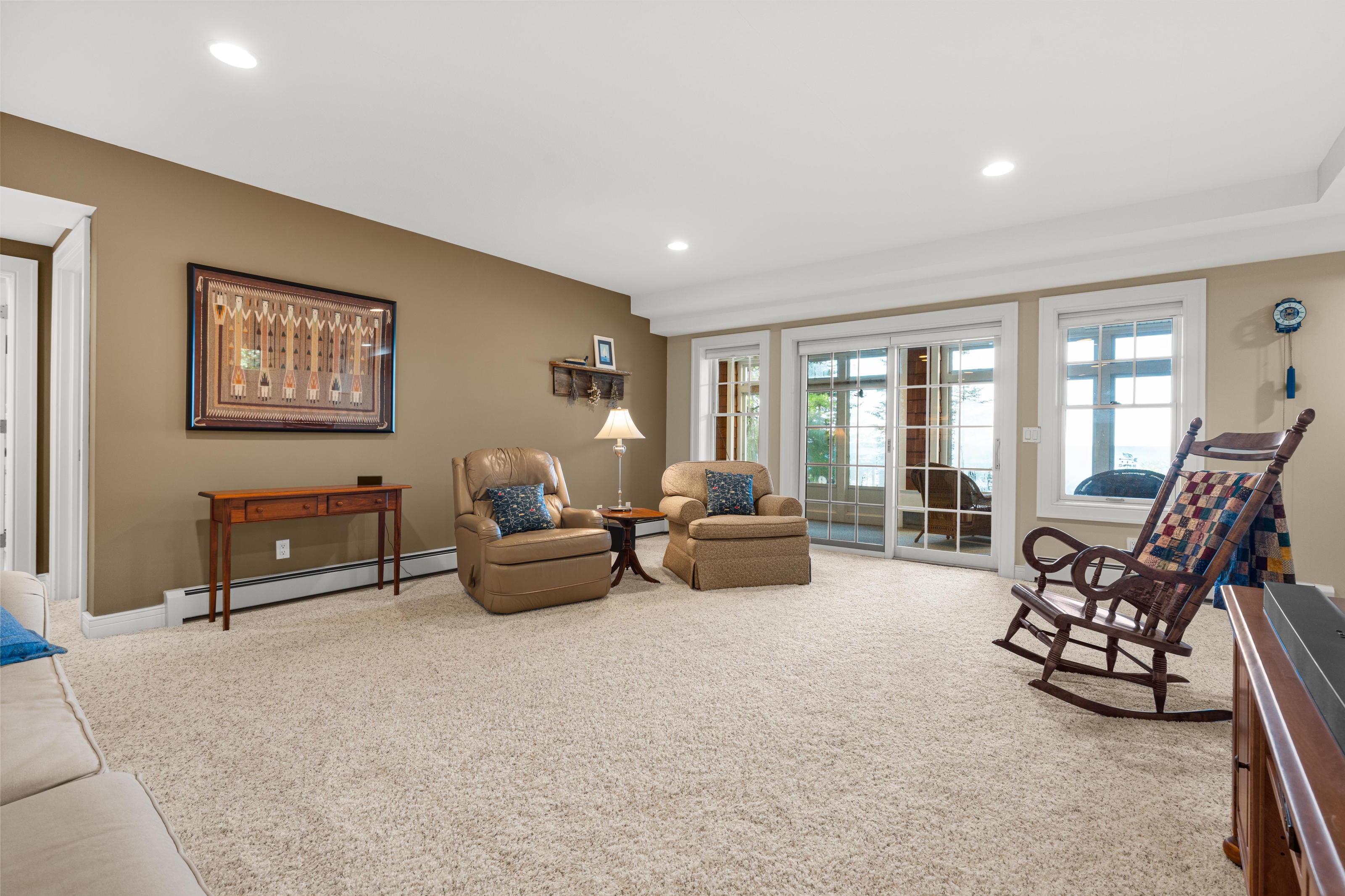 Interior photographs of 4093 Lake Shore Drive in Charlevoix, this gem is listed at $2,099,900 through Berkshire Hathaway HomeServices Michigan Real Estate – Traverse City and The Crane Group with associate broker Johnny Crane and his brother, co-listing agent Matt Crane.