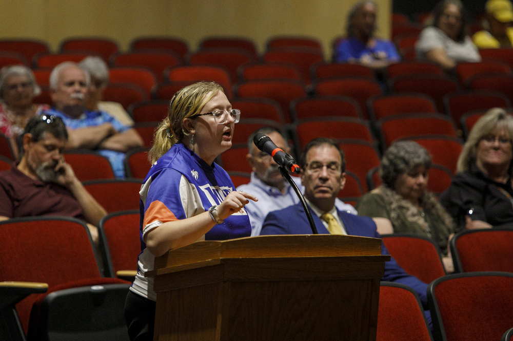 Gettysburg Area School District School Board meeting on tennis coach