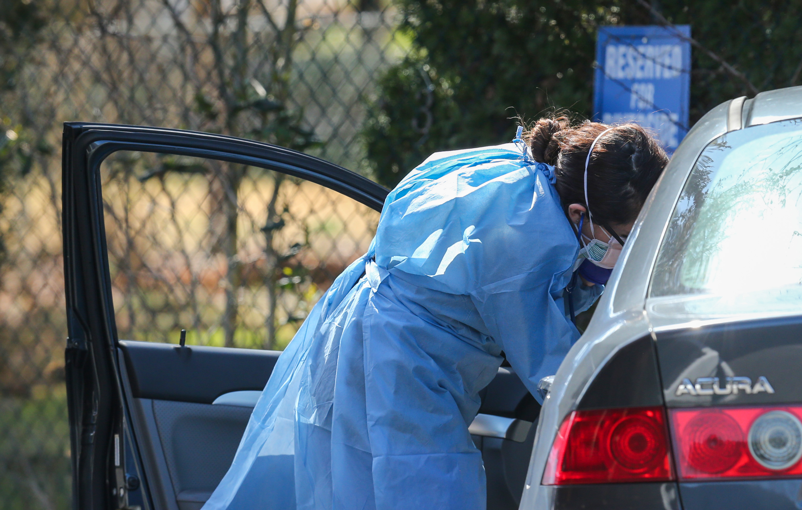 Coronavirus driveup COVID19 testing in New Jersey