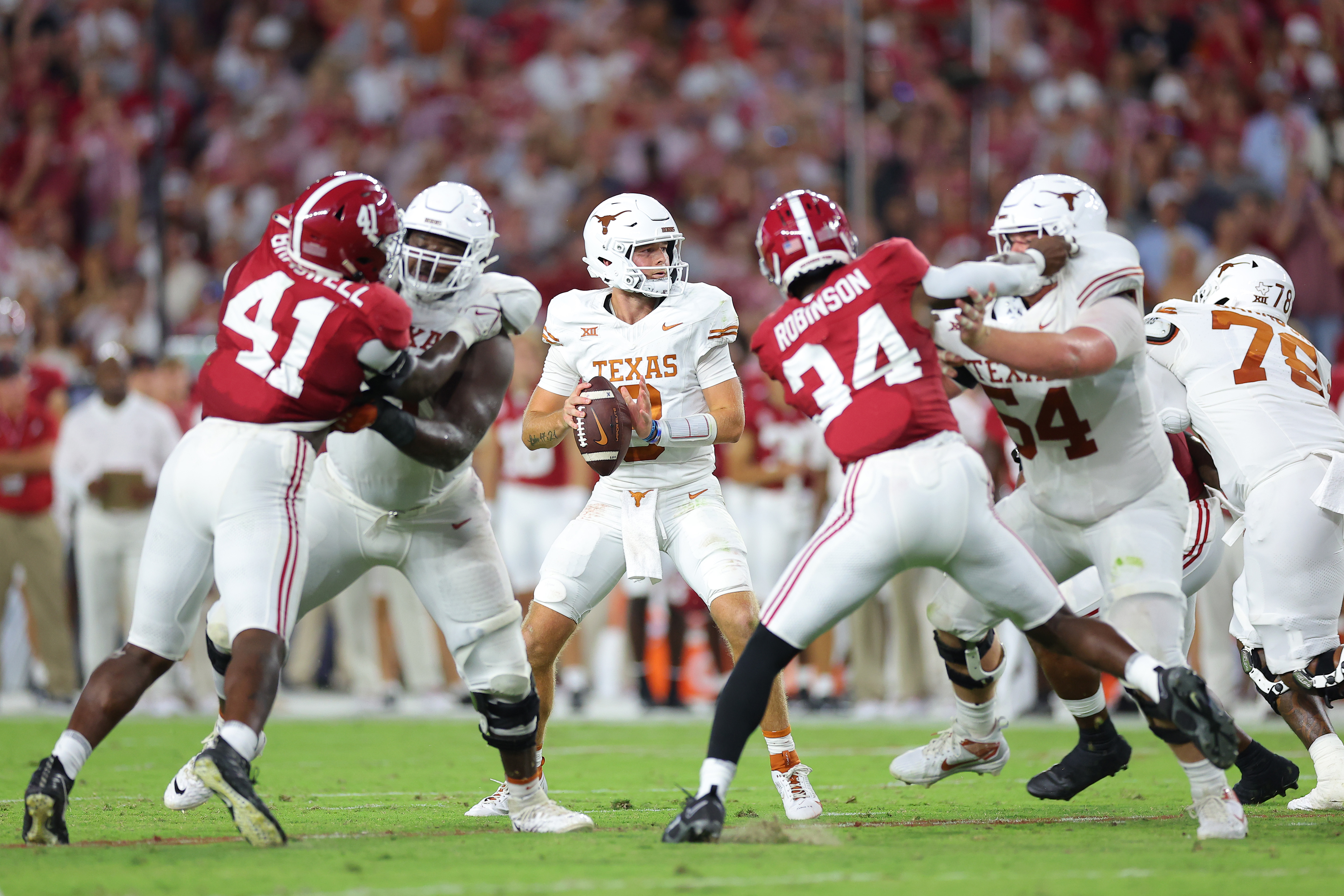 Texas vs. Alabama college football most streamed regular season