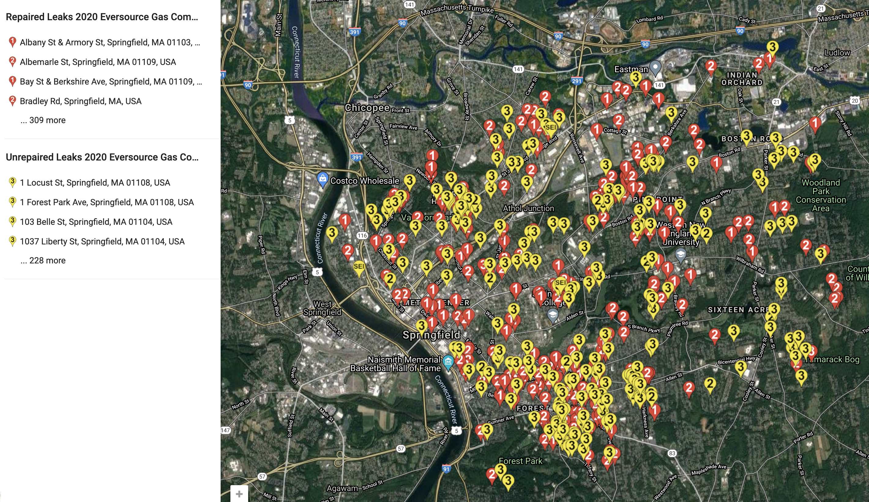 More than 14,640 Massachusetts gas pipeline repairs could